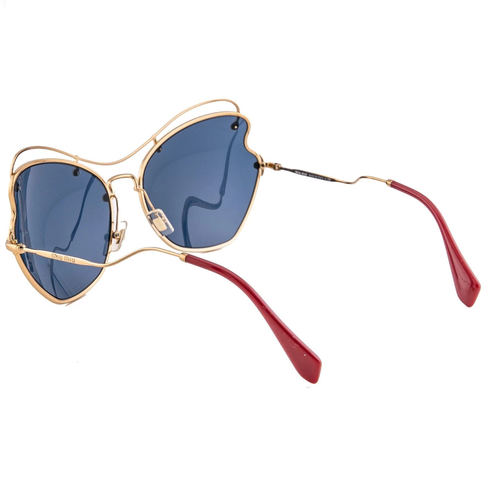 Miu Miu MIU MIU MU56RS SCENIQUE Butterfly 56R Blue Red Sunglasses Size ONE SIZE - 2 Thumbnail