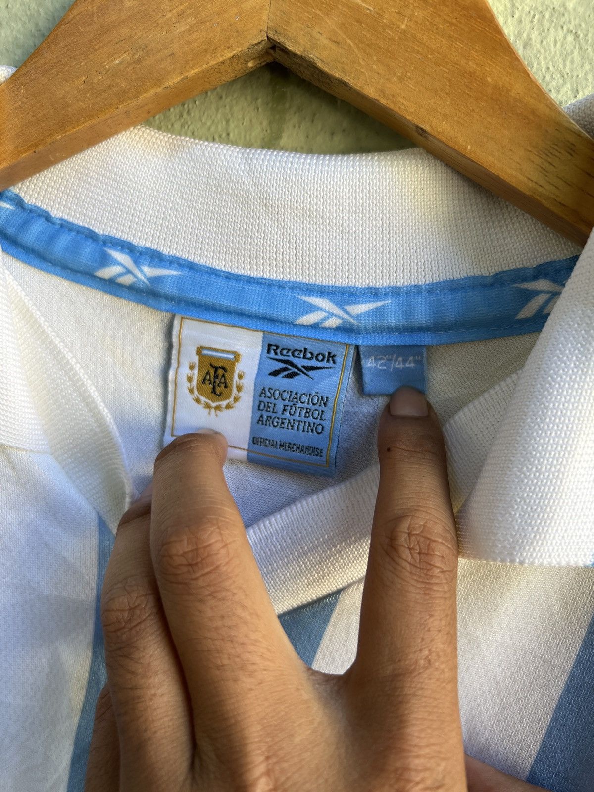 Reebok × Vintage 1999-2000-Rare Argentina Home Jersey Size US L / EU 52-54 / 3 - 3 Thumbnail