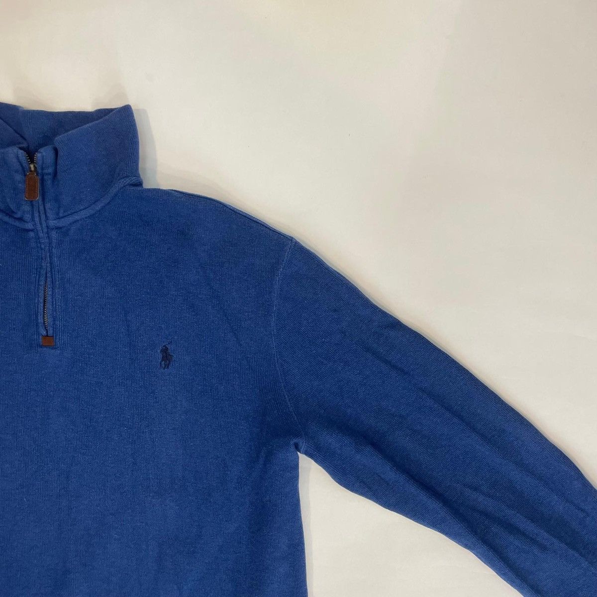Polo Ralph Lauren Polo Ralph Lauren Navy Half Zip Sweater Jumper Designer Size US M / EU 48-50 / 2 - 2 Thumbnail
