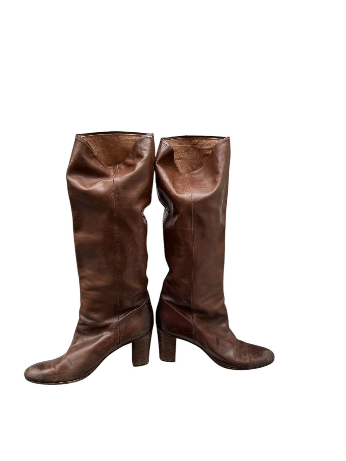 Maison Margiela × Vintage Vintage Maison Margiela Line 22 Leather Boots Size US 8 / IT 38 - 14 Thumbnail