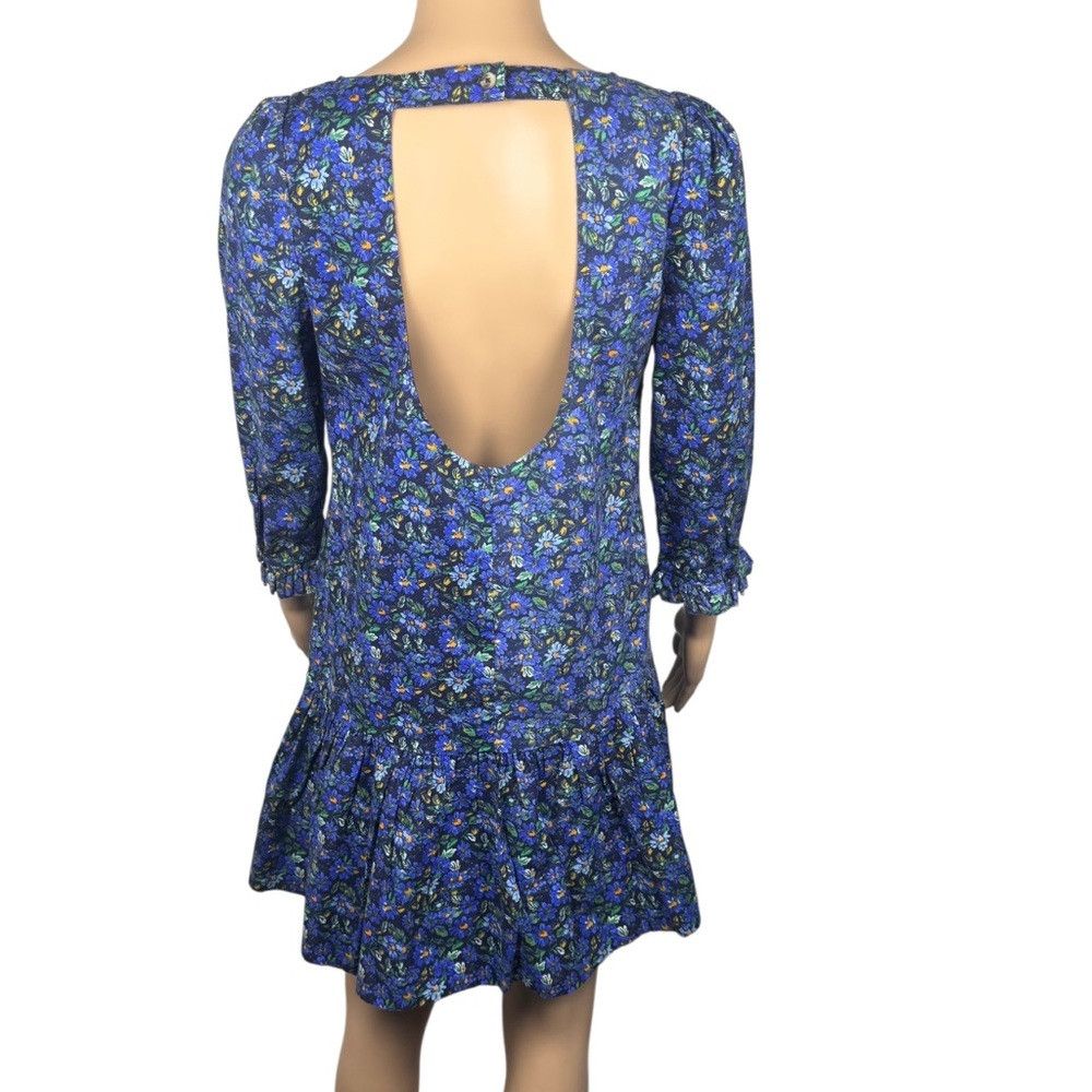 Free People New Free People The Avenue Mini Navy Combo Dress Size XS Size XS / US 0-2 / IT 36-38 - 5 Thumbnail