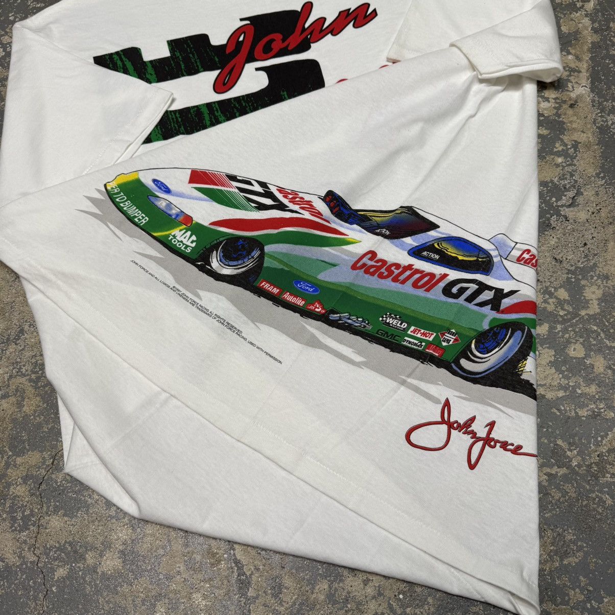 NASCAR Vintage John Force Castrol GTX Racing Wrap Around Nascar Size US XL / EU 56 / 4 - 3 Thumbnail