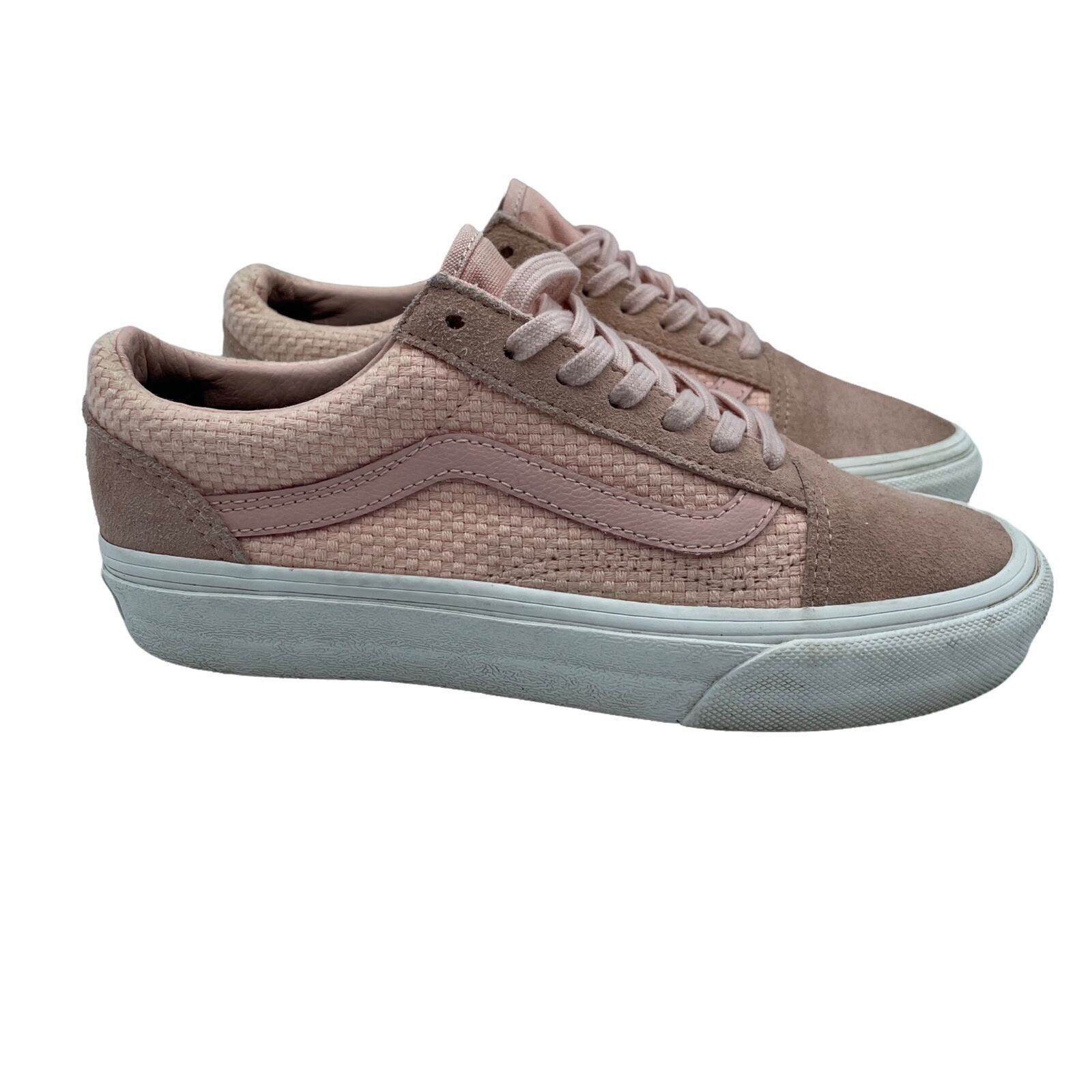 Vans Vans Old Skool Low Pink Canvas Shoes Casual Skate Womens 5.5 Size US 5.5 / IT 35.5 - 2 Thumbnail