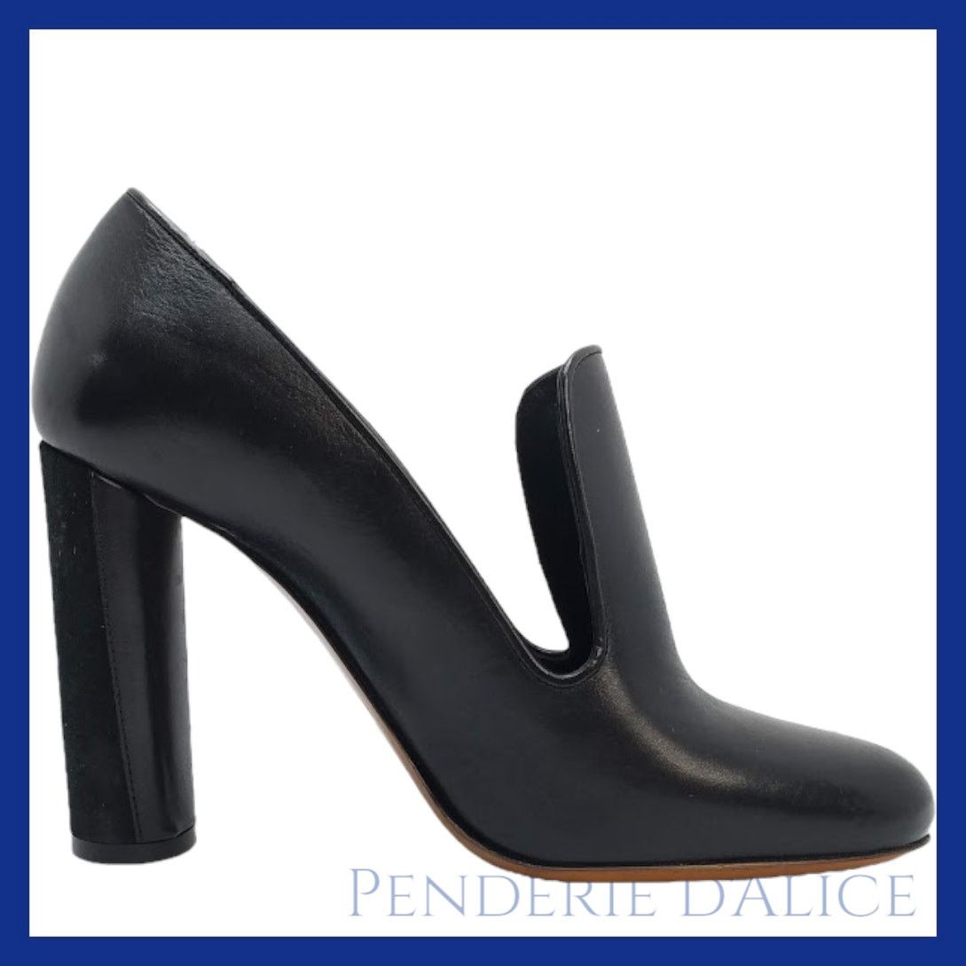 Damir Doma Womens Made in Italy Black Leather Pumps Shoes Size 37 Size US 7 / IT 37 - 1 Thumbnail