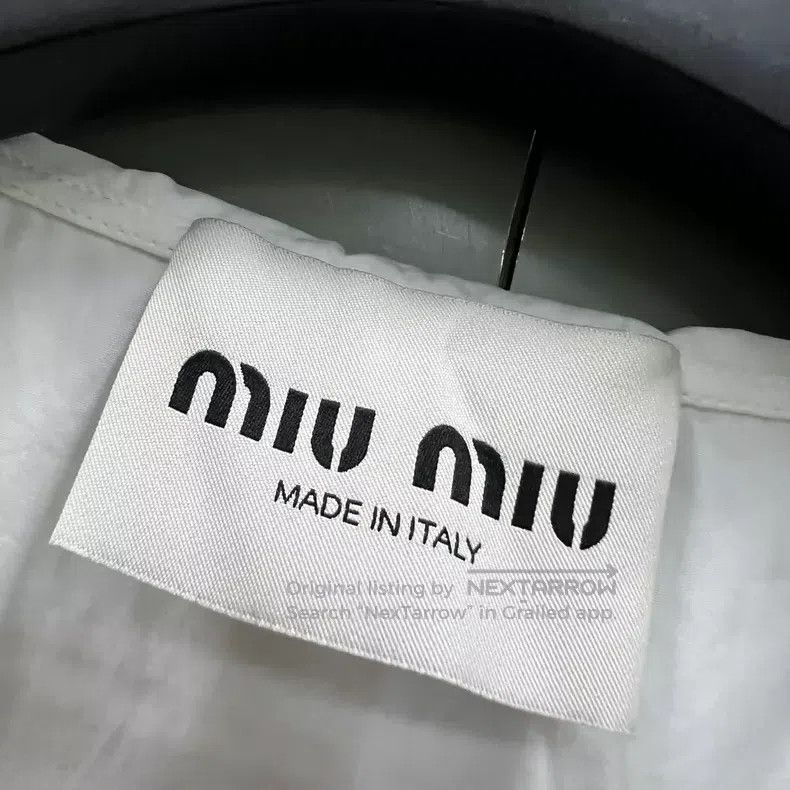 Miu Miu Miu Miu 40 White letter logo tunic dress Size M / US 6-8 / IT 42-44 - 3 Thumbnail