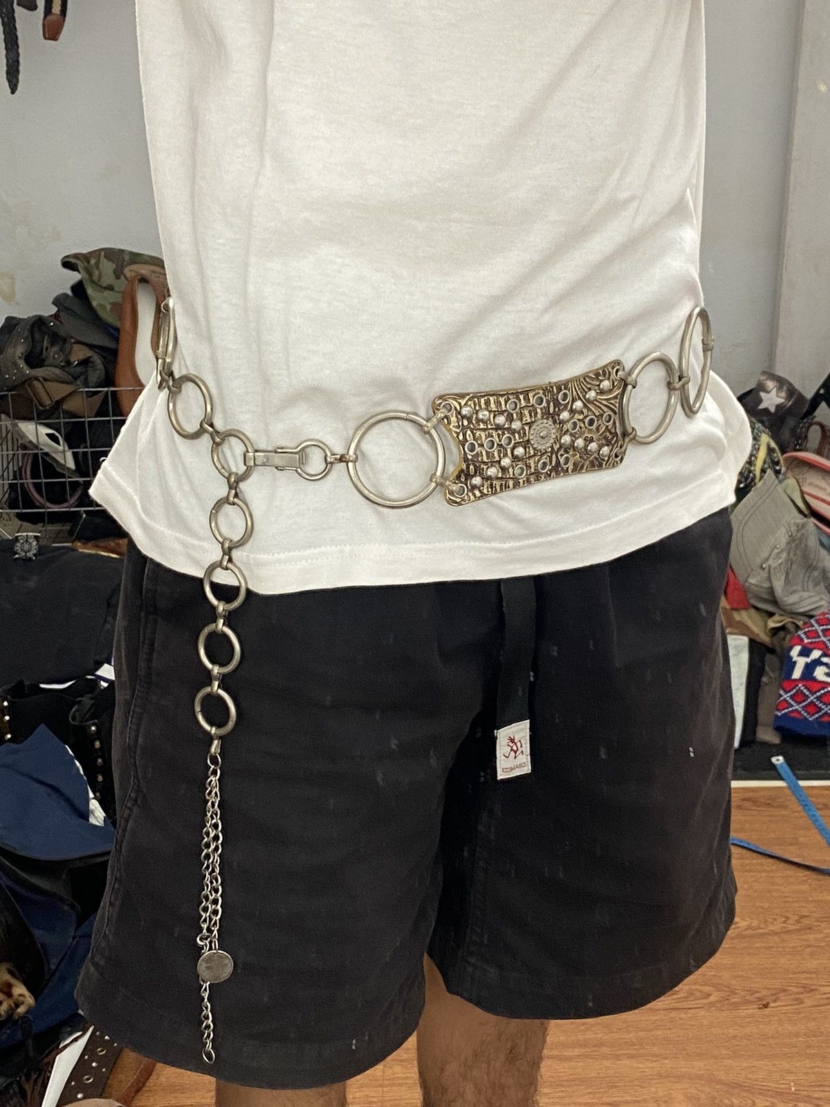 If Six Was Nine × Japanese Brand × Le Grande Bleu (L.G.B.) Ringer croco leather belt Size ONE SIZE - 5 Thumbnail