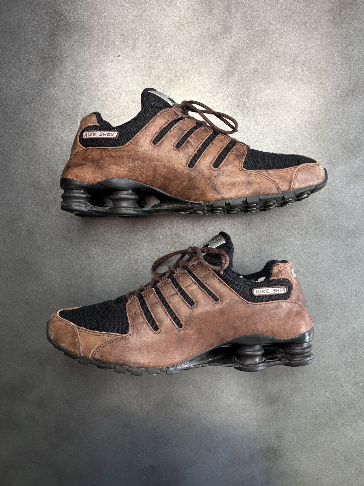 Nike × Vintage 2006 Nike Shox NZ Leather 309433-201 2000s Vintage EU Mens Size US 11 / EU 44 - 1 Thumbnail