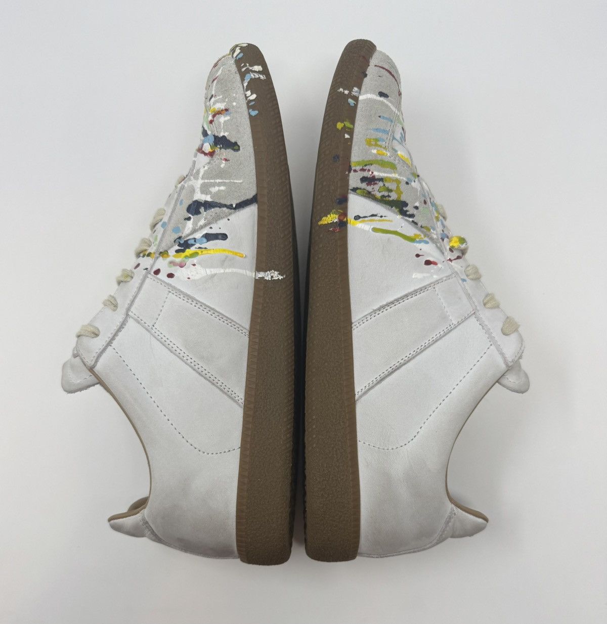Maison Margiela Maison Margiela Paint Splatter Replica GAT White Size US 9 / EU 42 - 4 Thumbnail