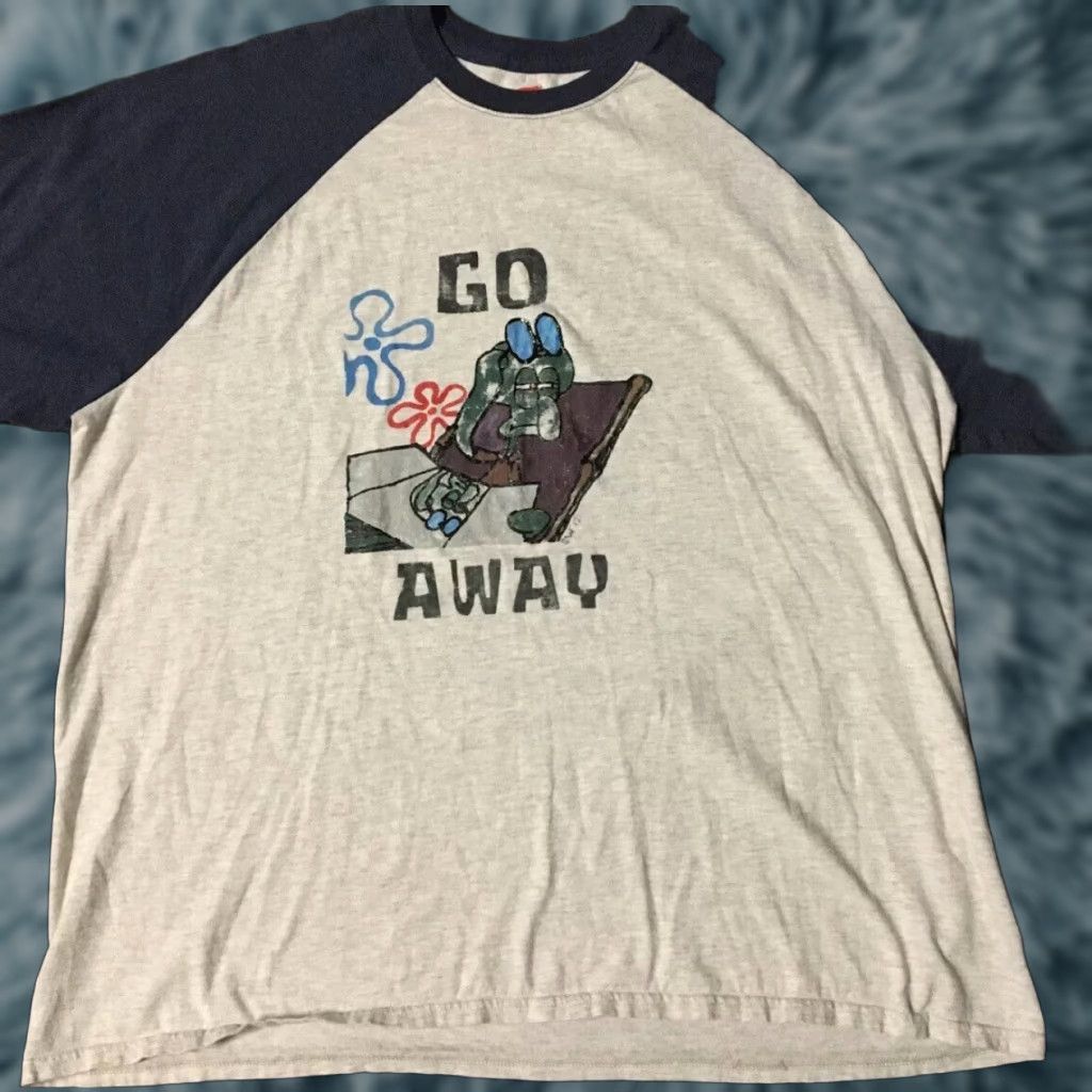 Vintage VINTAGE Spongebob Squidward Go Away Shirt L XL Cartoon Nickelodeon Rugrat Catdog 90s Grunge Cartoon Shirt Mens Graphic Tee Size US L / EU 52-54 / 3 - 1 Thumbnail