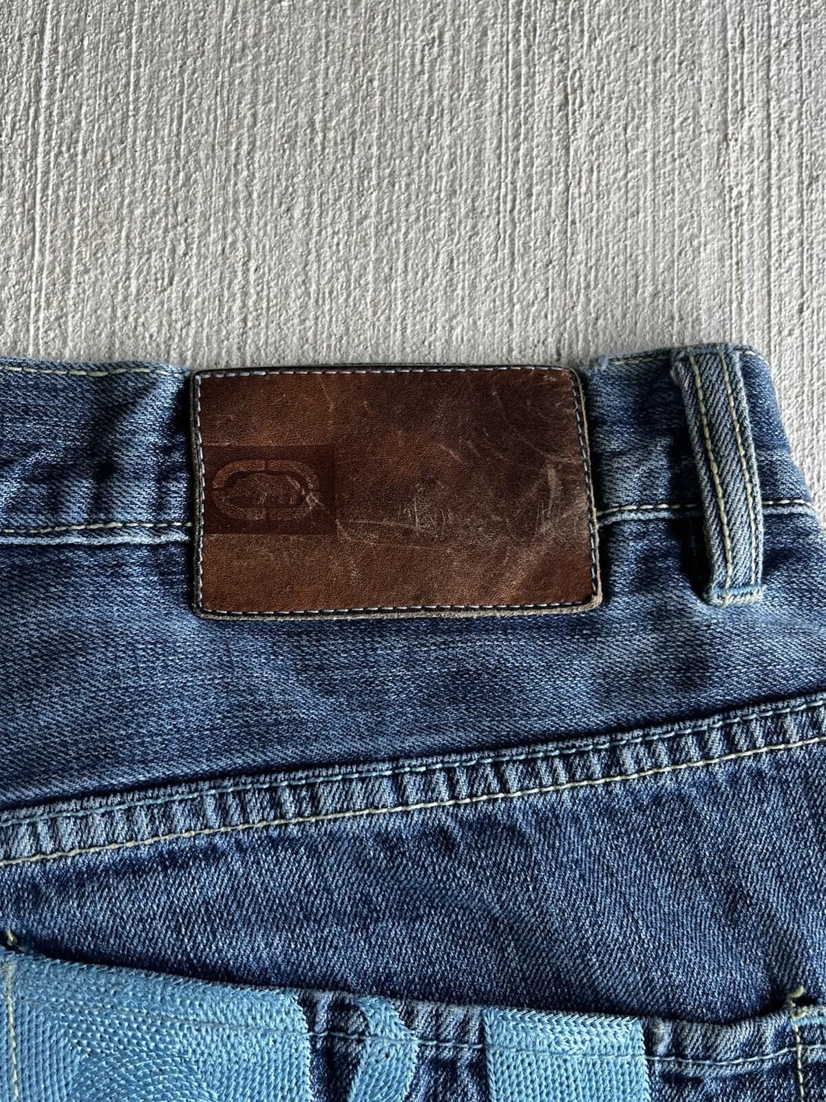 Ecko Unltd. VTG Ecko Unltd Baggy Denim Shorts Blue Rhino Logo Sz 38 Y2K Size US 38 / EU 54 - 4 Thumbnail