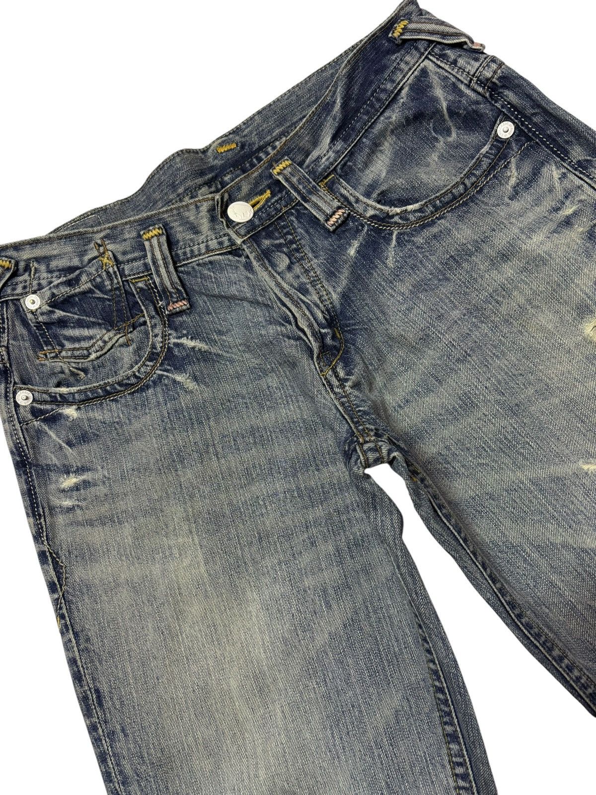 Japanese Brand Vtg Brappers Japan Cropped Distressed Jeans Size 30" / US 8 / IT 44 - 5 Thumbnail