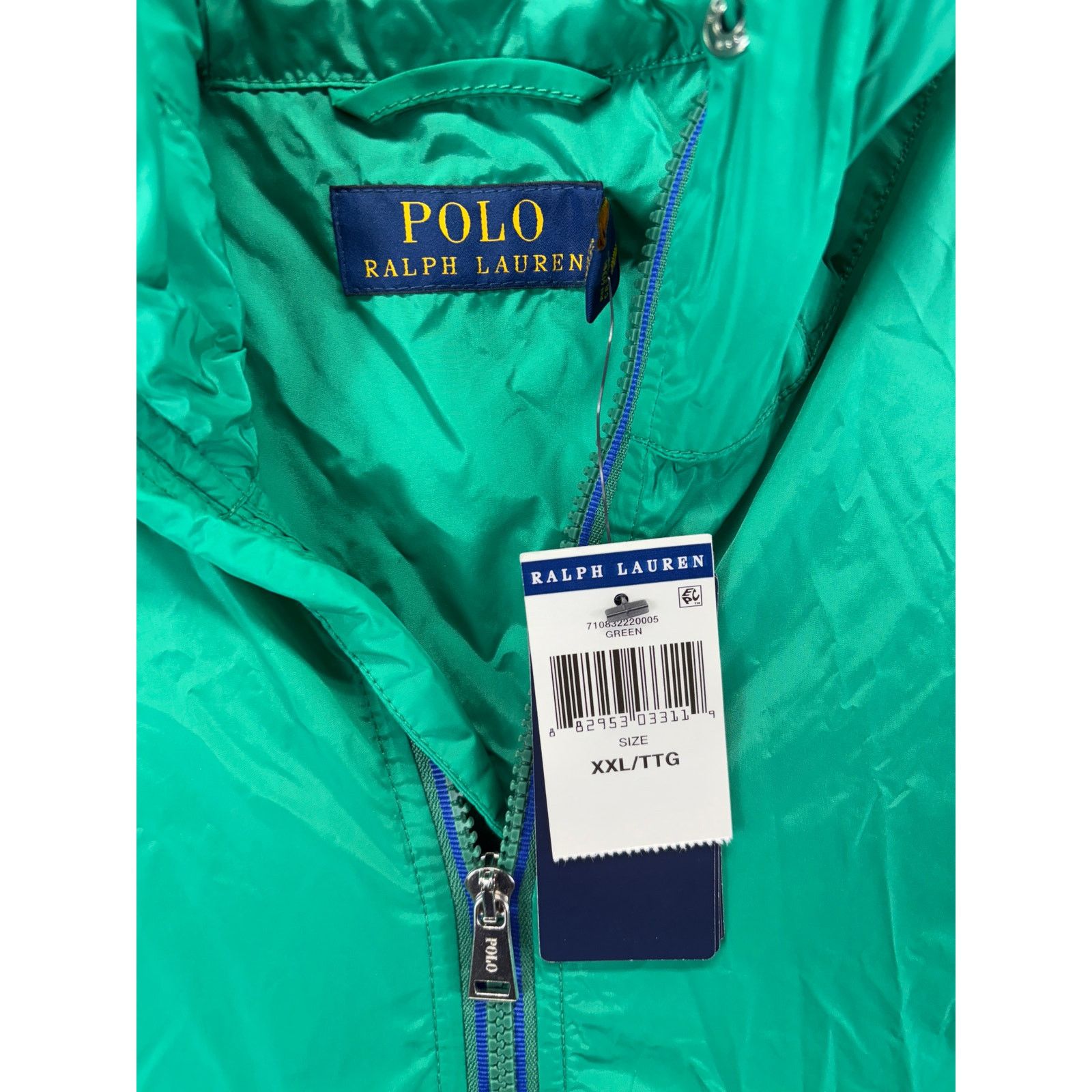 Ralph Lauren Polo Ralph Lauren Windbreaker Jacket Mens XXL Green Hooded Size US XXL / EU 58 / 5 - 6 Thumbnail