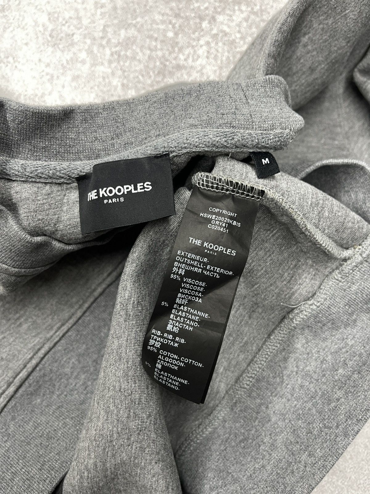 The Kooples Mens The Kooples Grey Sweatshirt Skull Log Black Size M Size US M / EU 48-50 / 2 - 6 Thumbnail