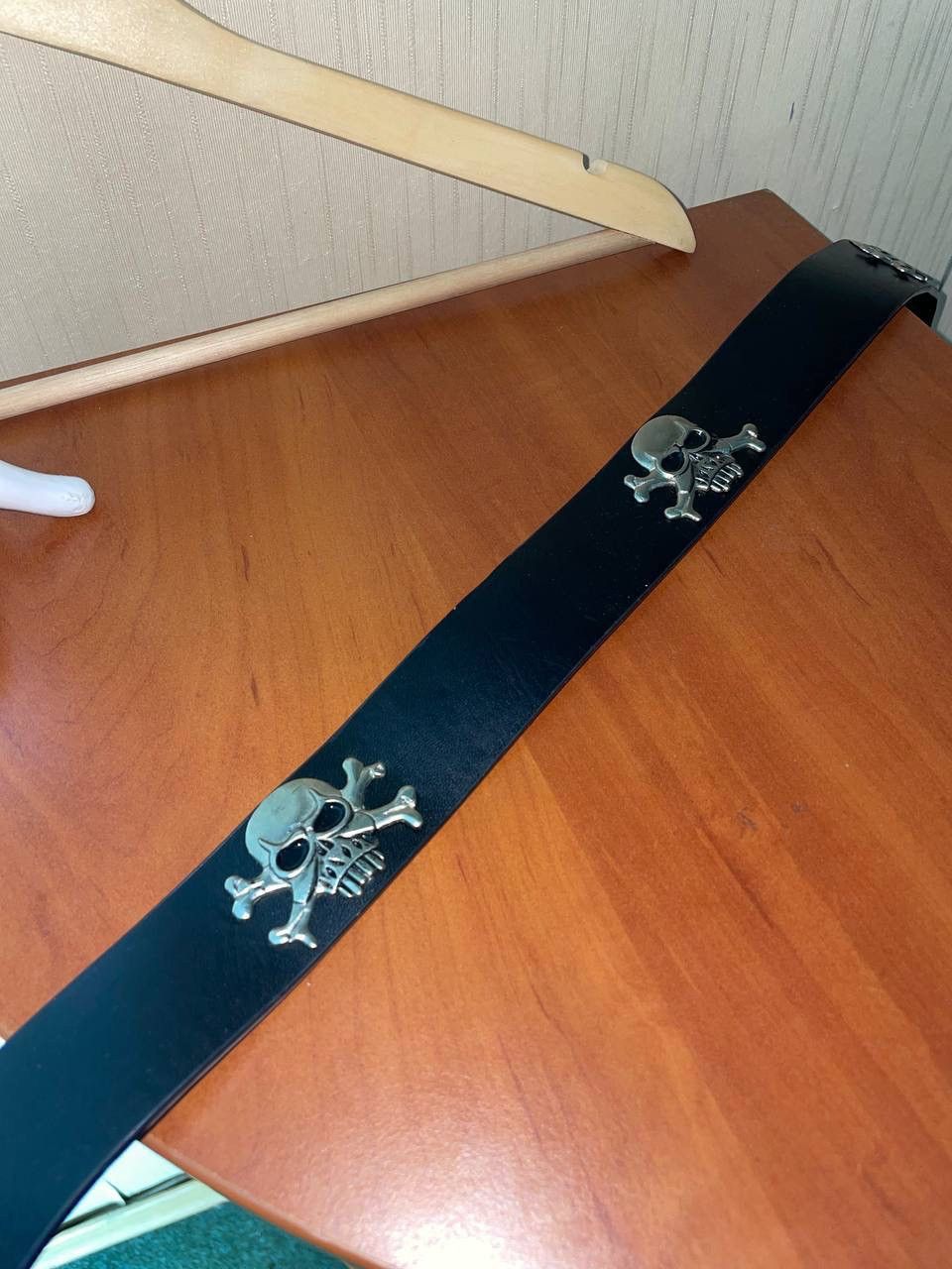 Leather × Vintage Vintage y2k Skull Leather Belt Size ONE SIZE - 4 Thumbnail