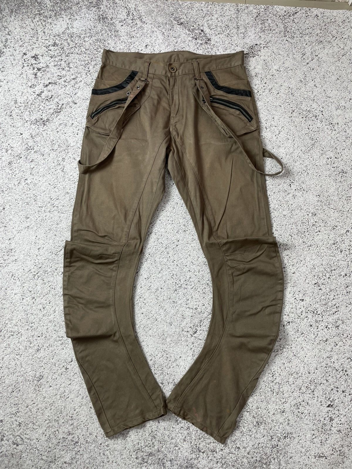 PPFM 🚨NEED GONE ❗️PPFM curve j cut suspender pants Size US 33 - 1 Thumbnail
