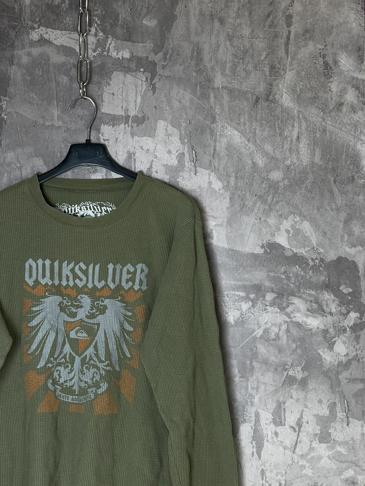 Affliction × Quiksilver × Vintage Vintage Quicksilver Y2K Affliction Style Skulls Long Sleeve Size XL / US 12-14 / IT 48-50 - 3 Thumbnail