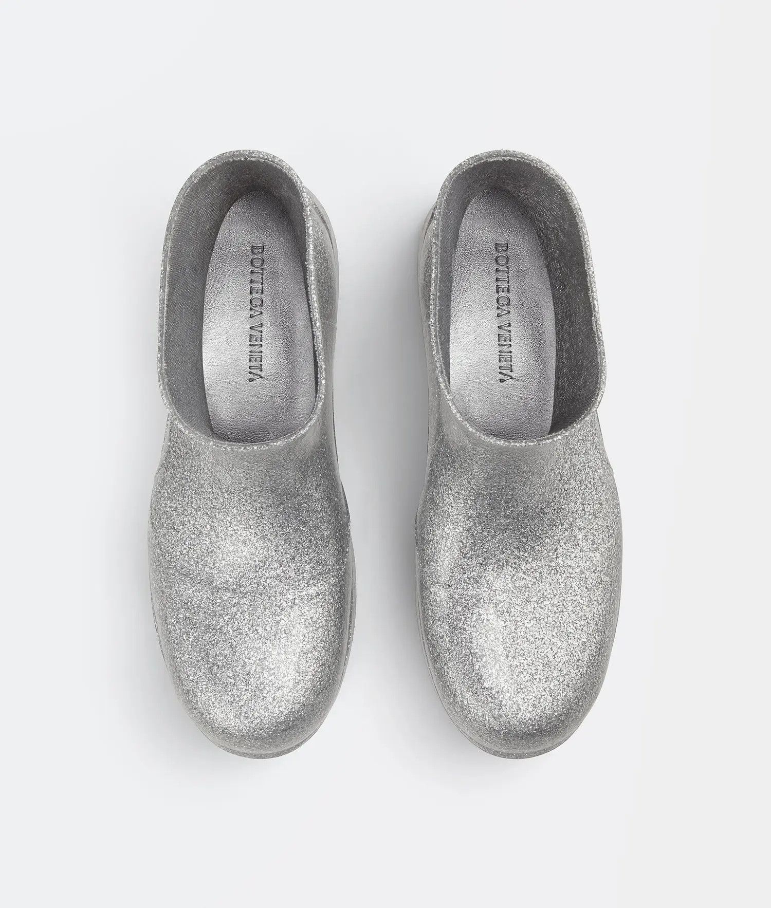 Bottega Veneta o1n1vont1224 Puddle Ankle Boots in Silver Size US 4 / IT 34 - 4 Thumbnail