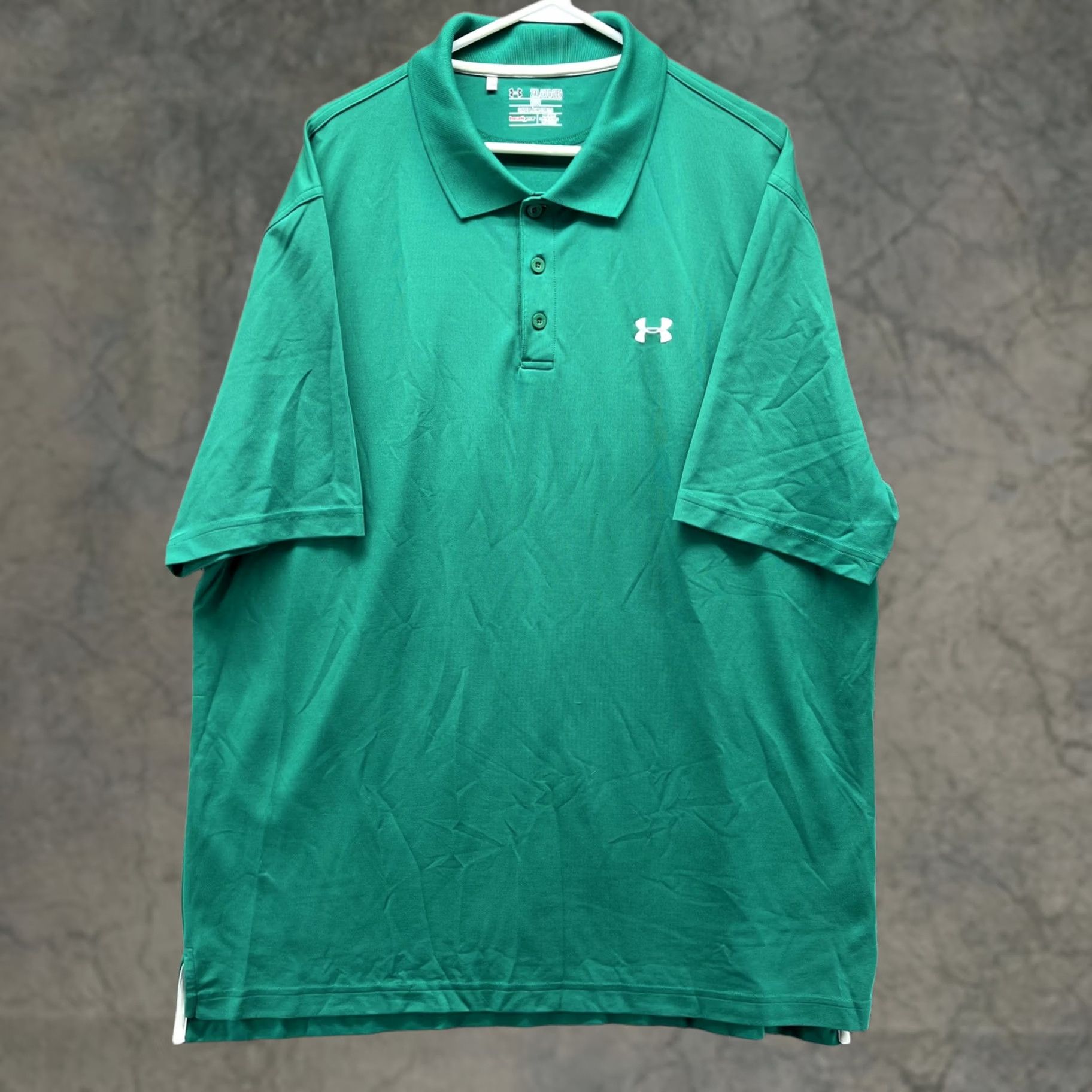 Under Armour Under Armour Polo Shirt Mens 2XL Green HeatGear Loose Fit Golf Athletic Polo Shirt Mens 2XL Green HeatGear Loose Fit Golf Athletic Size US XXL / EU 58 / 5 - 1 Thumbnail