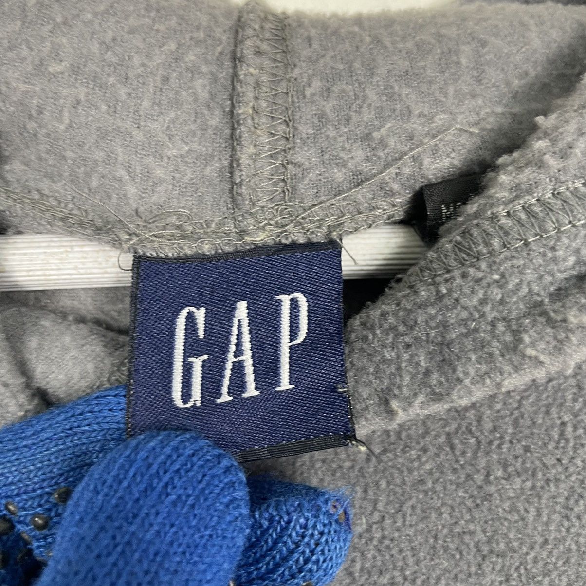Gap × Vintage 💥90s GAP FLEECE PULLOVER BIG LOGO HOODIE SWEATER Size US L / EU 52-54 / 3 - 10 Thumbnail