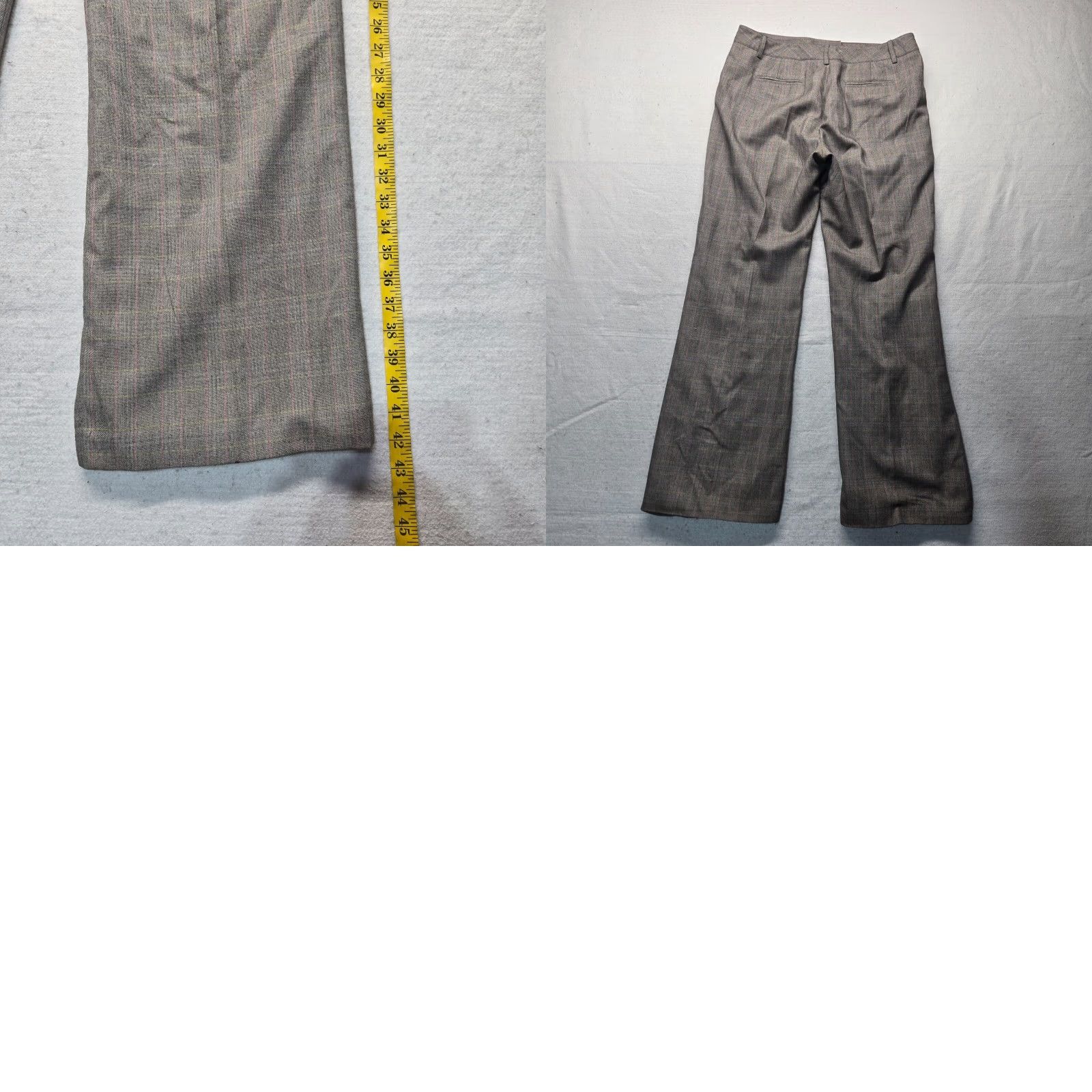 Vintage Larry Levine Signature Pants Gray 12 Women's Pants Regular 12 Gray Striped Business Casual Trouser Hook & Eye Closure Button Tab Closure Women’s 12 Size 34" / US 12 / IT 48 - 8 Thumbnail