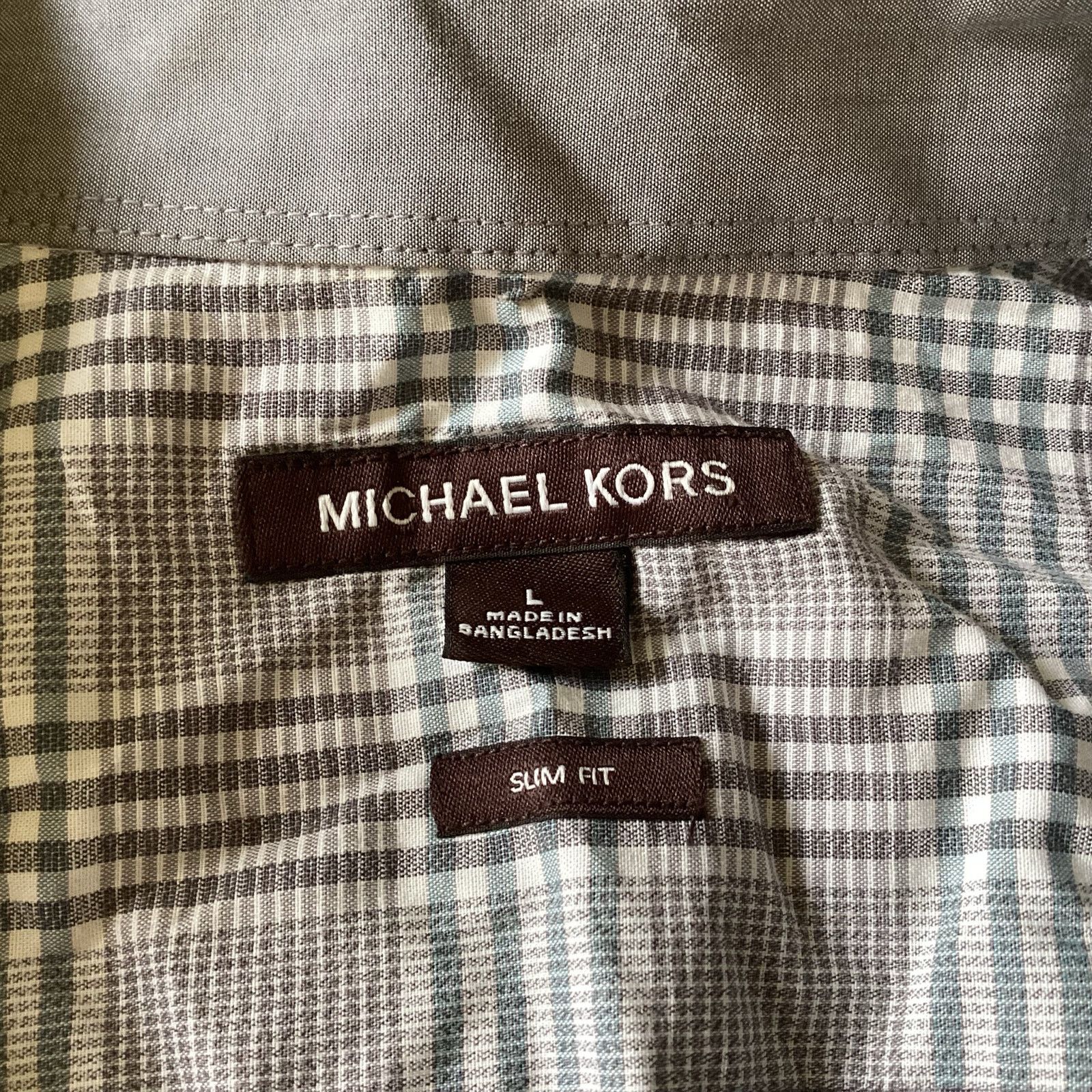 Michael Kors Michael Kors Slim Fit Button Down Size US L / EU 52-54 / 3 - 4 Thumbnail