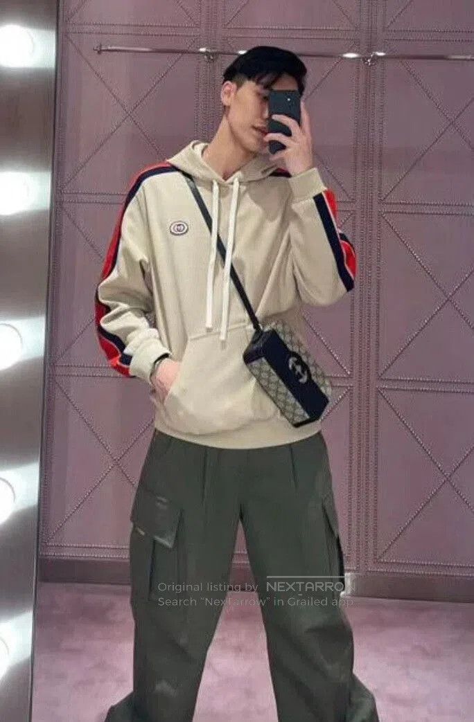 Gucci gucci khaki knit hoodie sweatshirt medium size. Size US M / EU 48-50 / 2 - 5 Thumbnail