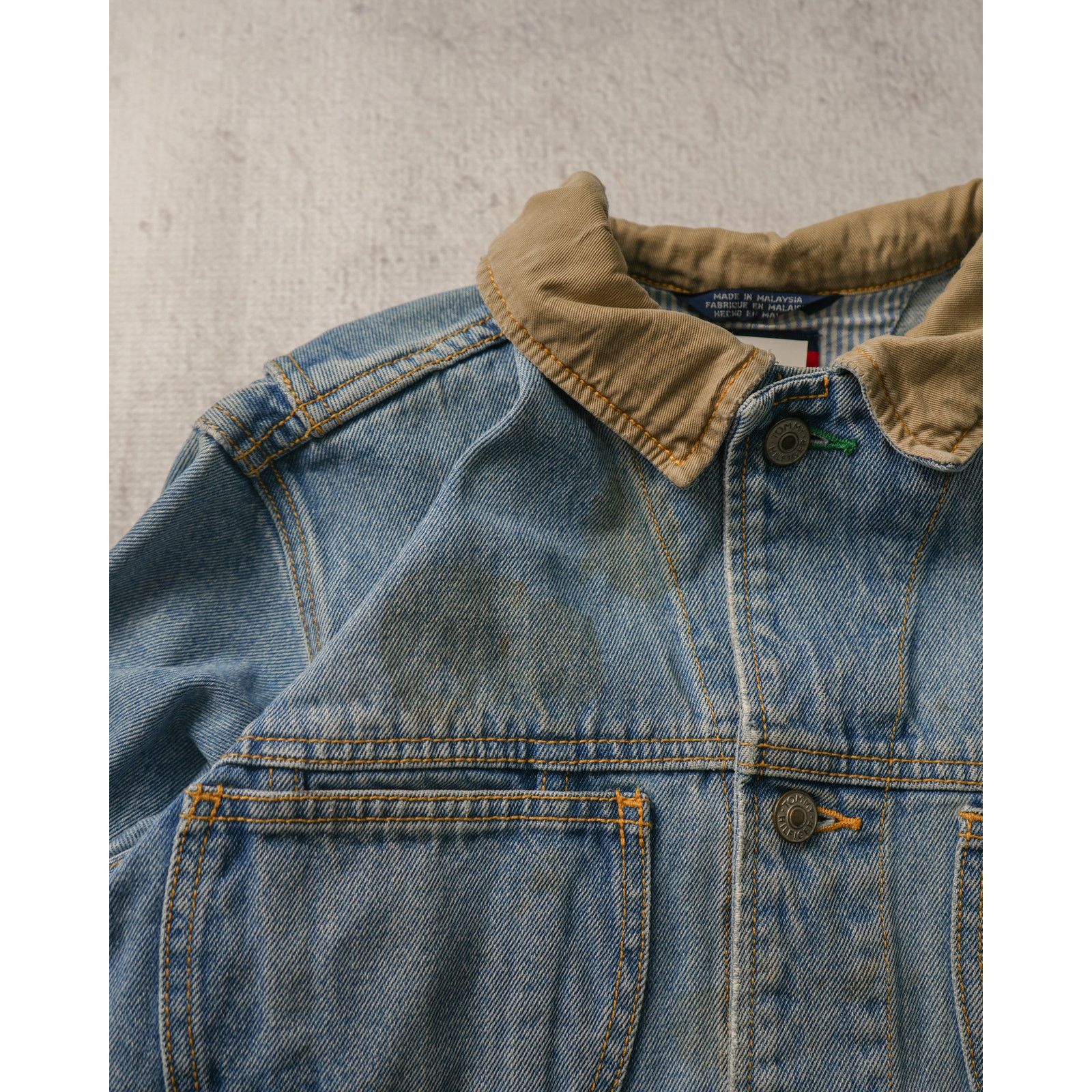 Tommy Hilfiger Vintage 90s Tommy Hilfiger Denim Jacket - Women's Large Size L / US 10 / IT 46 - 5 Thumbnail