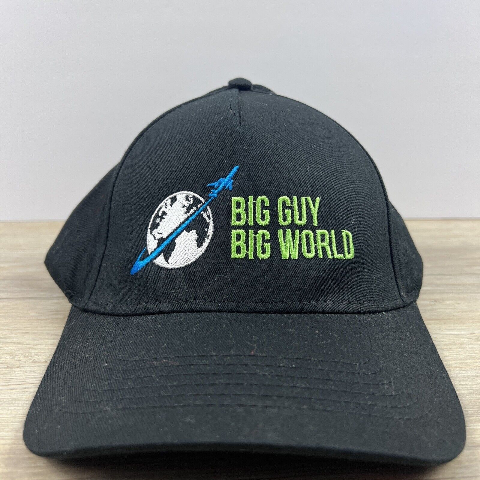 Other Big Guy Big World Hat Snapback Hat Black Adjustable Hat Adul Size ONE SIZE - 4 Thumbnail