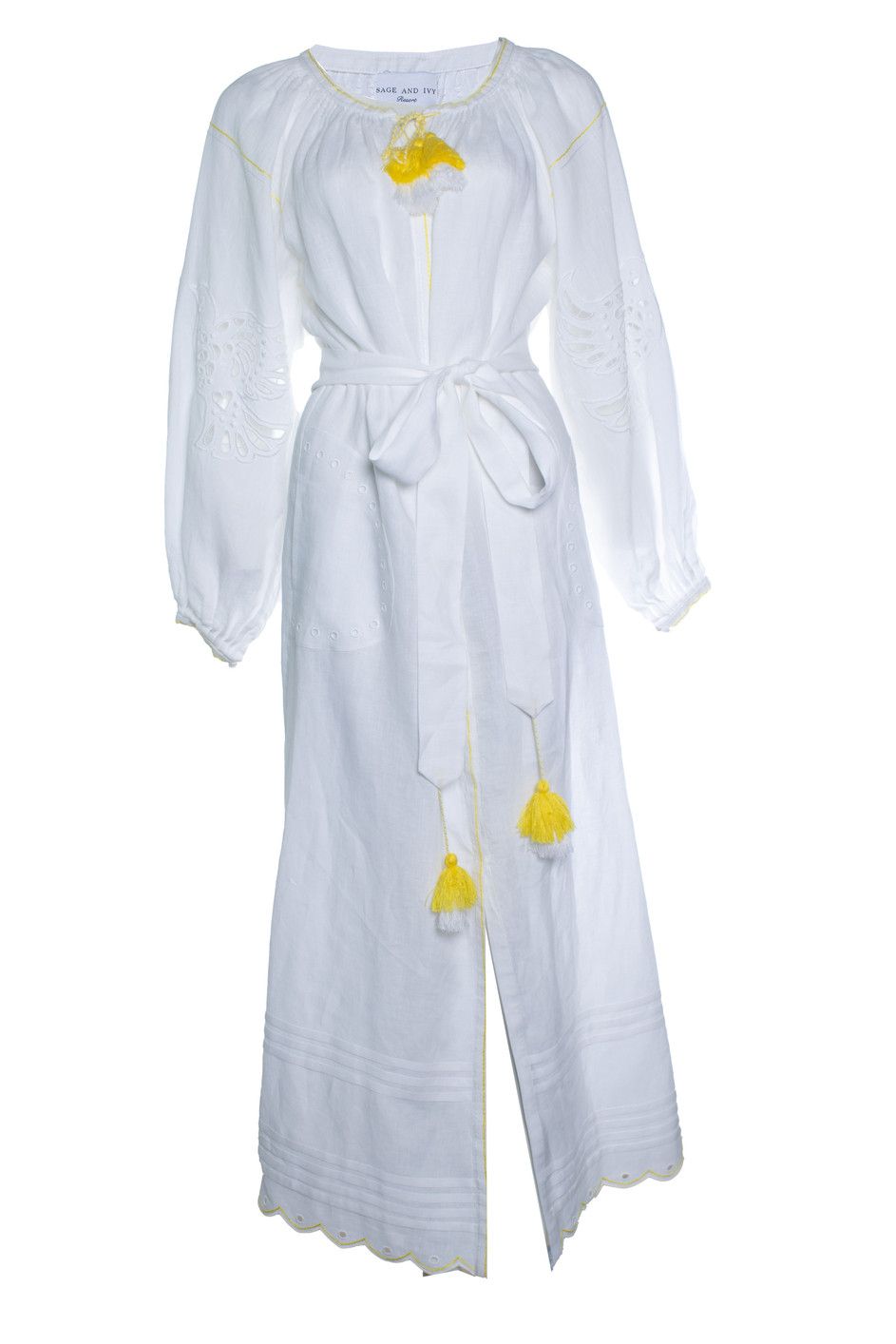 Other Sage & Ivy resort, white linen maxi dress Size M / US 6-8 / IT 42-44 - 1 Thumbnail