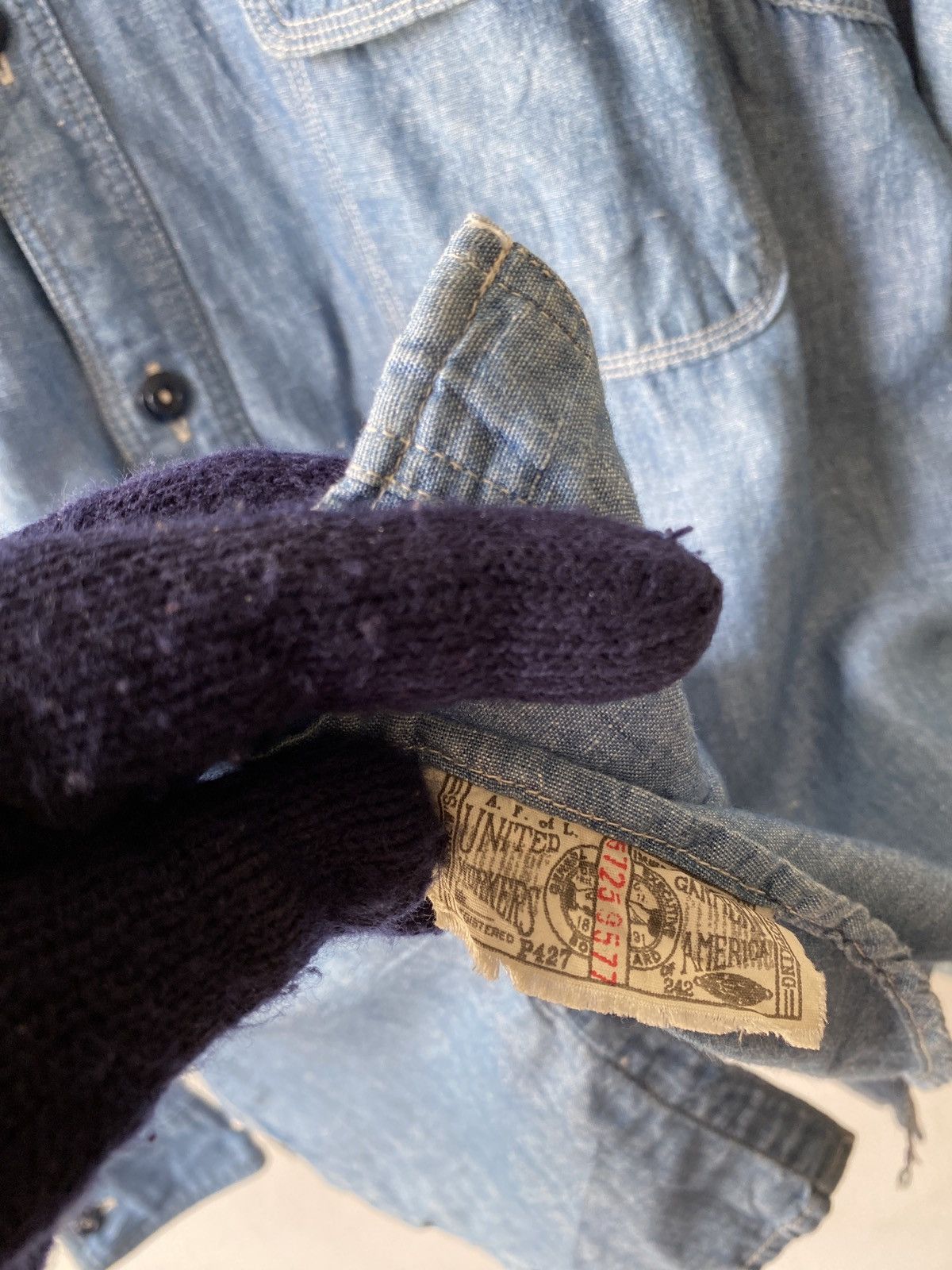 Japanese Brand × Pherrow's Pherrows Japan Double Pocket Workwear Chambray Size US M / EU 48-50 / 2 - 10 Thumbnail