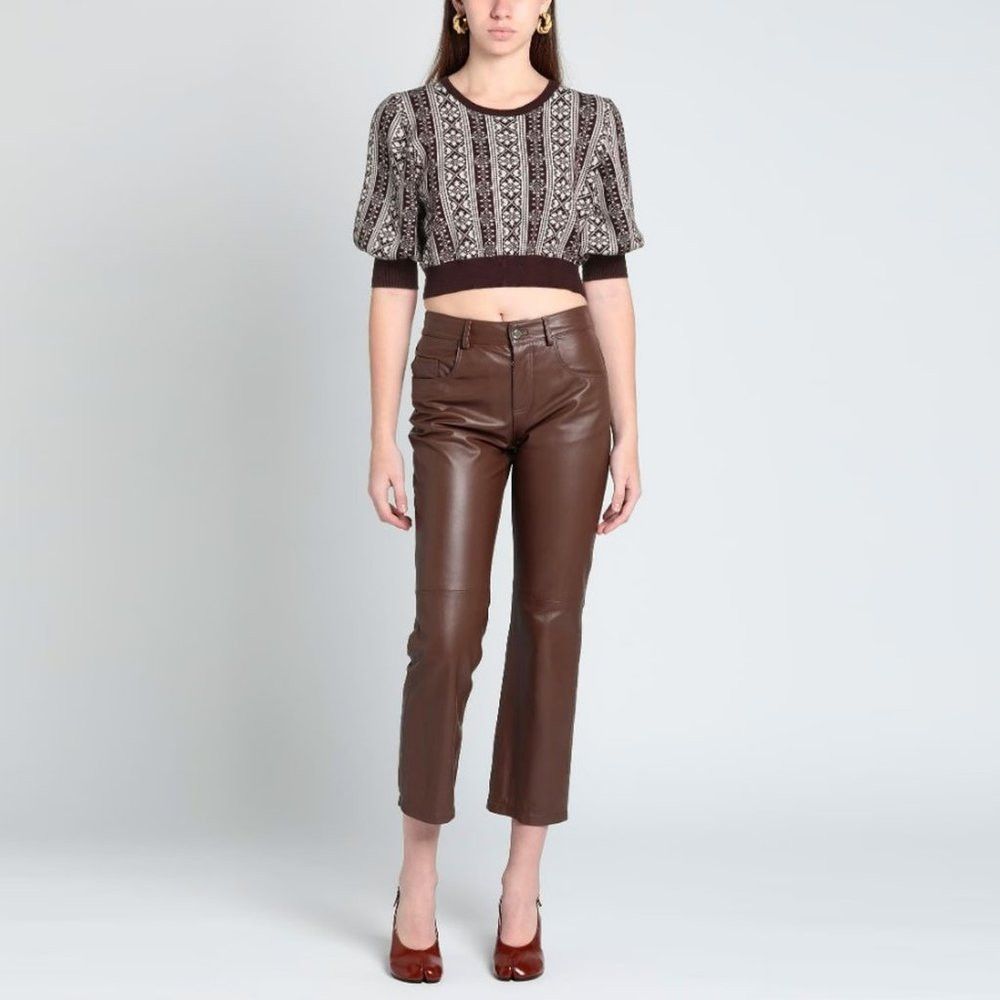 Other NWT New $165 Le Civique Knit 3/4 Puff Sleeve Brown Sweater Size M / US 6-8 / IT 42-44 - 1 Thumbnail