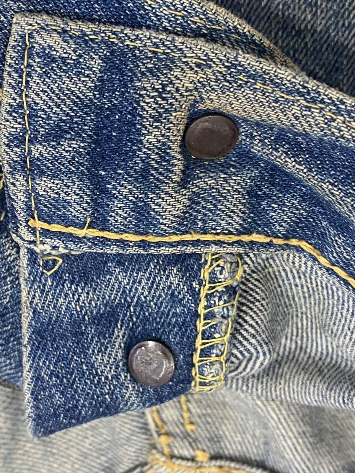 Levi's True vintage Levis 501 Big E Hidden Rivert selvadge Size US 34 / EU 50 - 16 Thumbnail