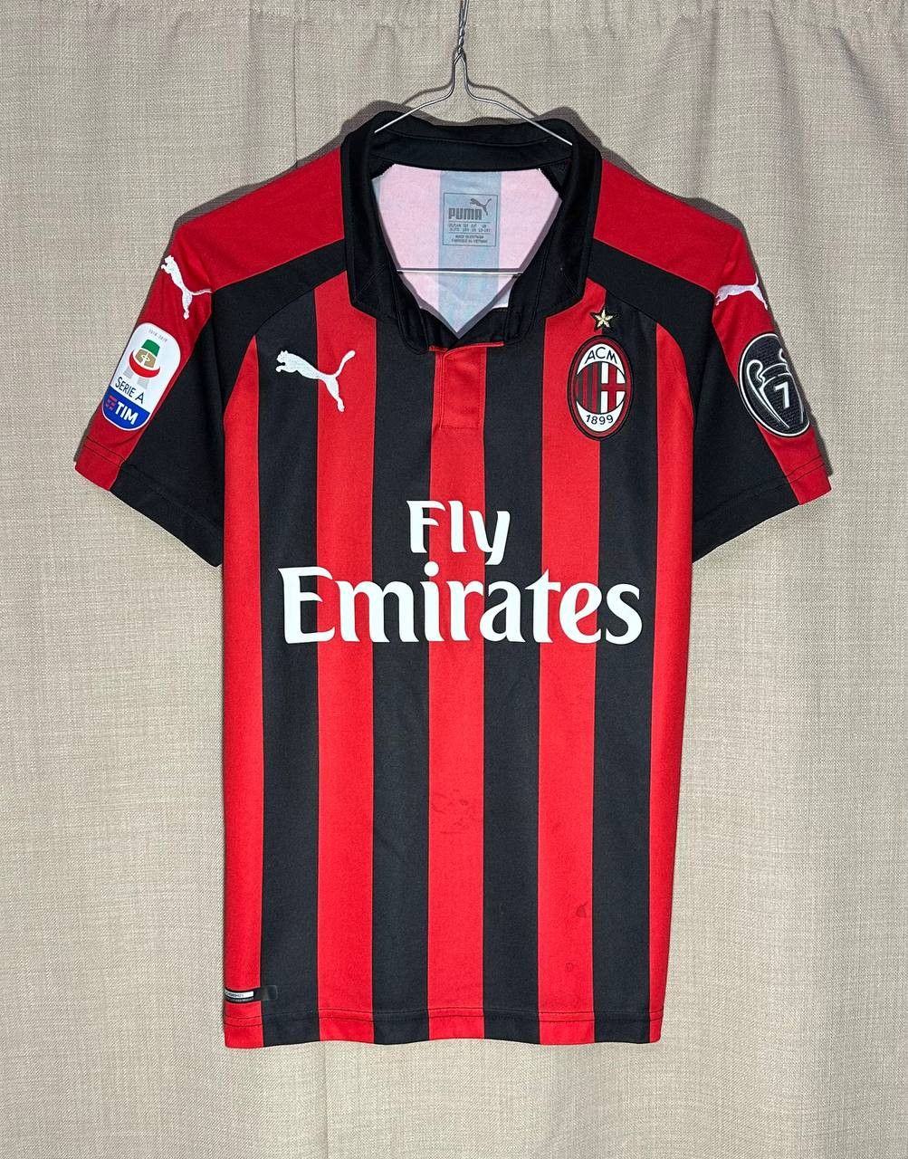 Puma AC Milan 2018/19 Home HIGUAIN Puma football Jersey shirt Size US XXS / EU 40 - 2 Thumbnail