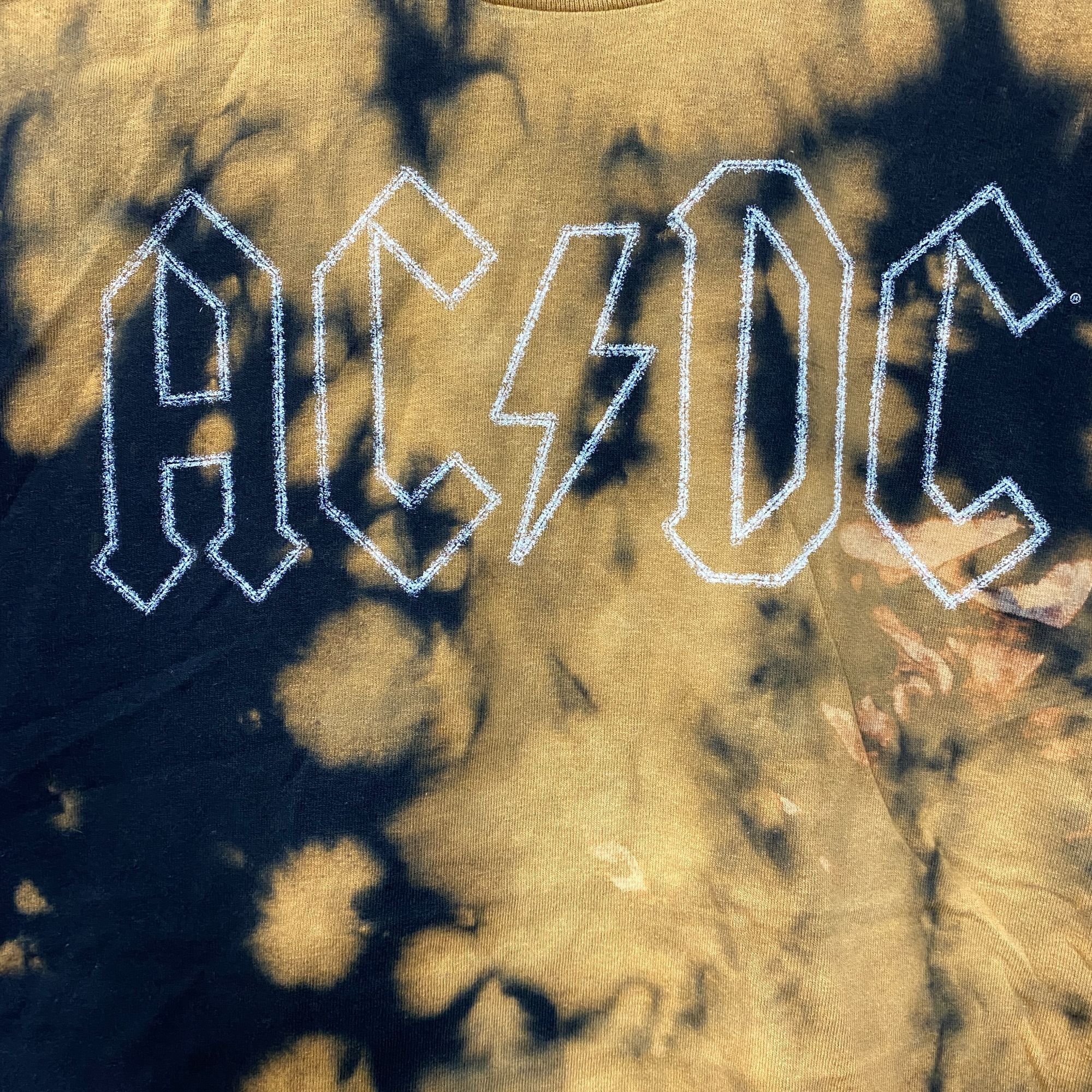 AC/DC AC/DC Tie Dye Rock Band Sleeveless Croptop XL Size XL / US 12-14 / IT 48-50 - 2 Thumbnail