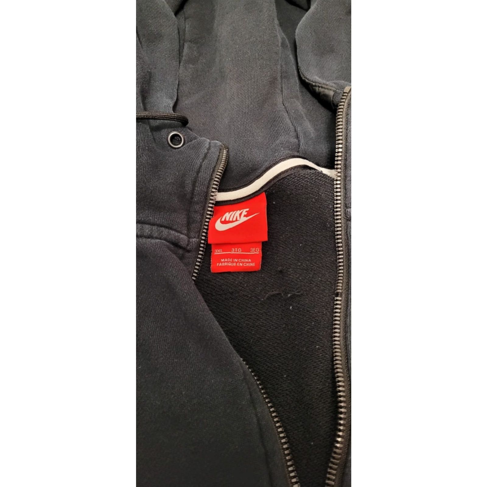 Nike Nike SB Black Hoodie Zip Sweatshirt Mens 3XL Red Label Hoodie Full Zip Pockets Cotton Blend Polyester Black Men's Clothing Size US XXL / EU 58 / 5 - 3 Thumbnail