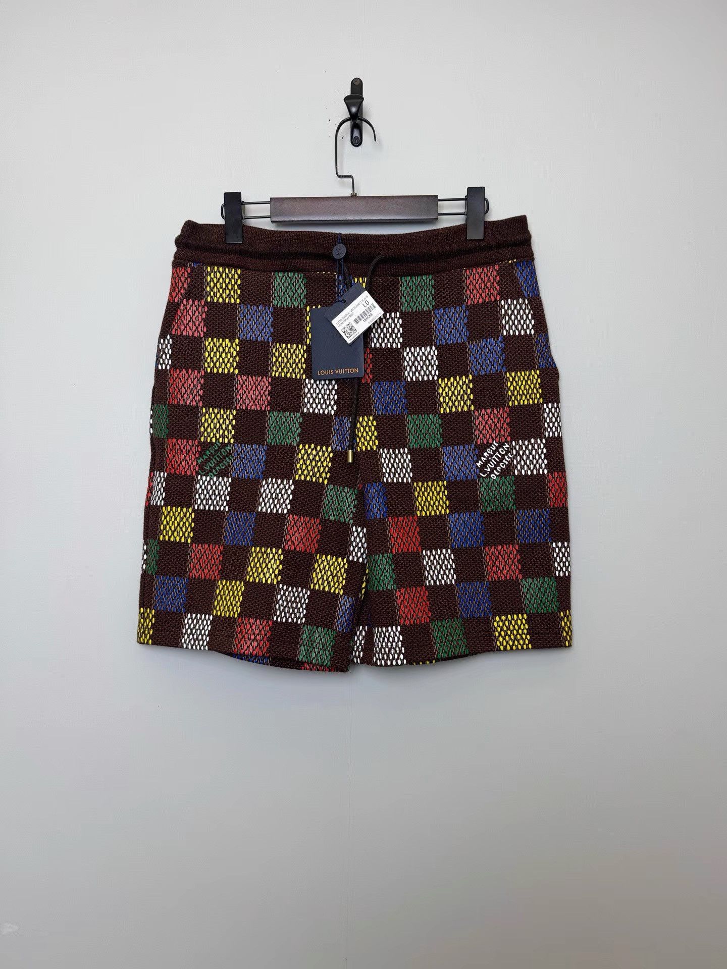 Louis Vuitton Louis Vuitton SS25 DAMIER Checkerboard Knit Shorts K36 Size US 35 - 1 Thumbnail
