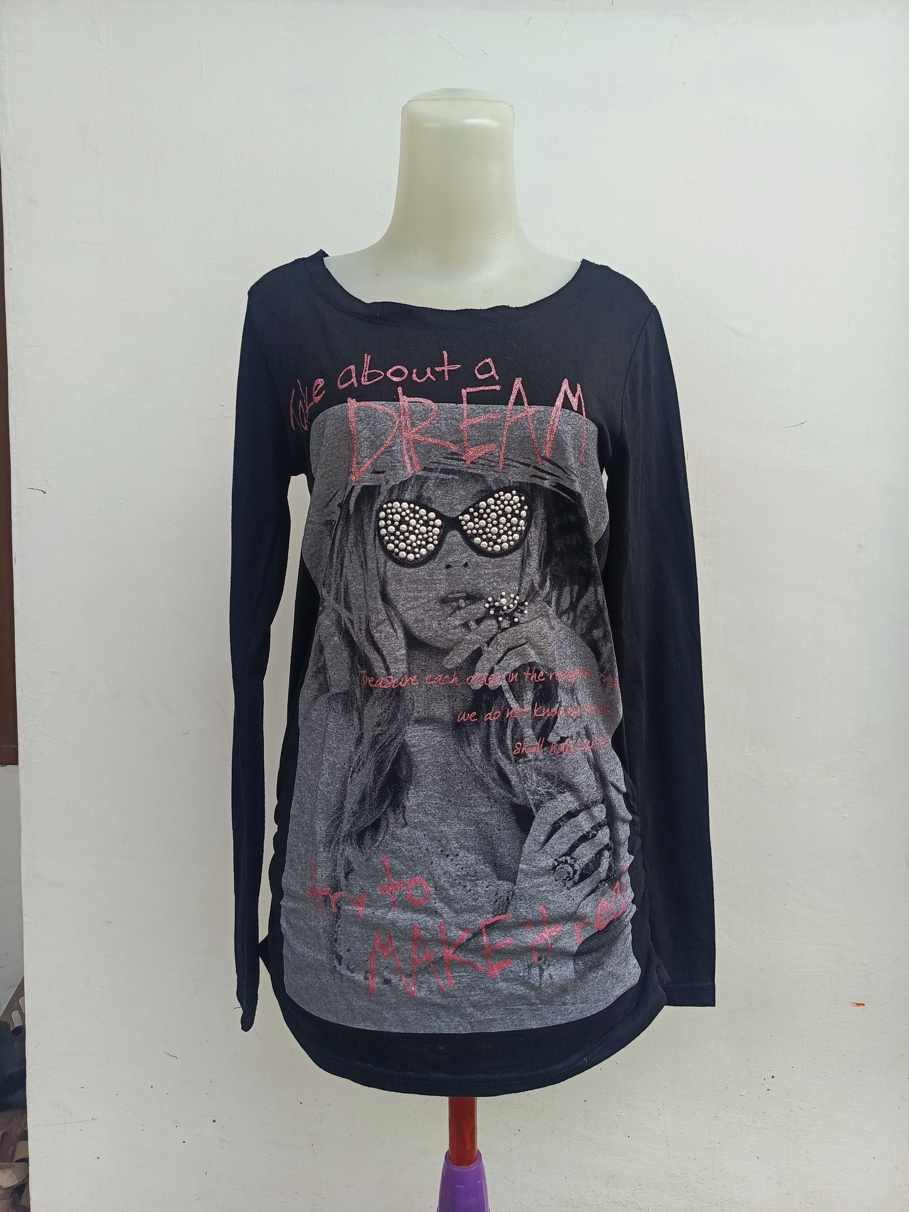 Japanese Brand Cherry Pop Scene Girl Longsleeve Size M / US 6-8 / IT 42-44 - 1 Thumbnail