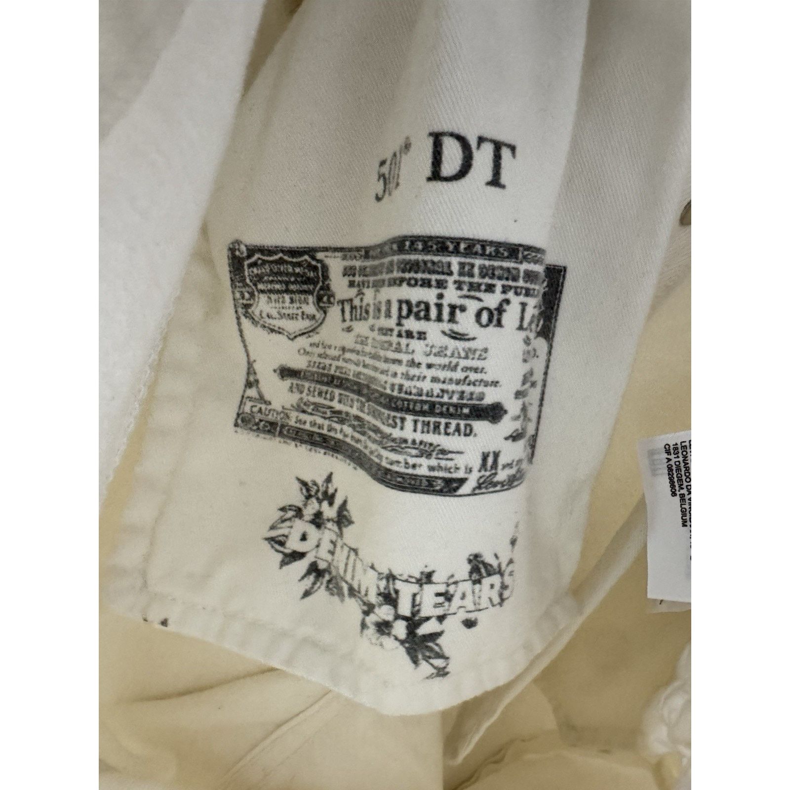 DENIM TEARS Denim Tears x Levi's 501 Button Fly Big E Jeans White Size US 33 - 8 Thumbnail