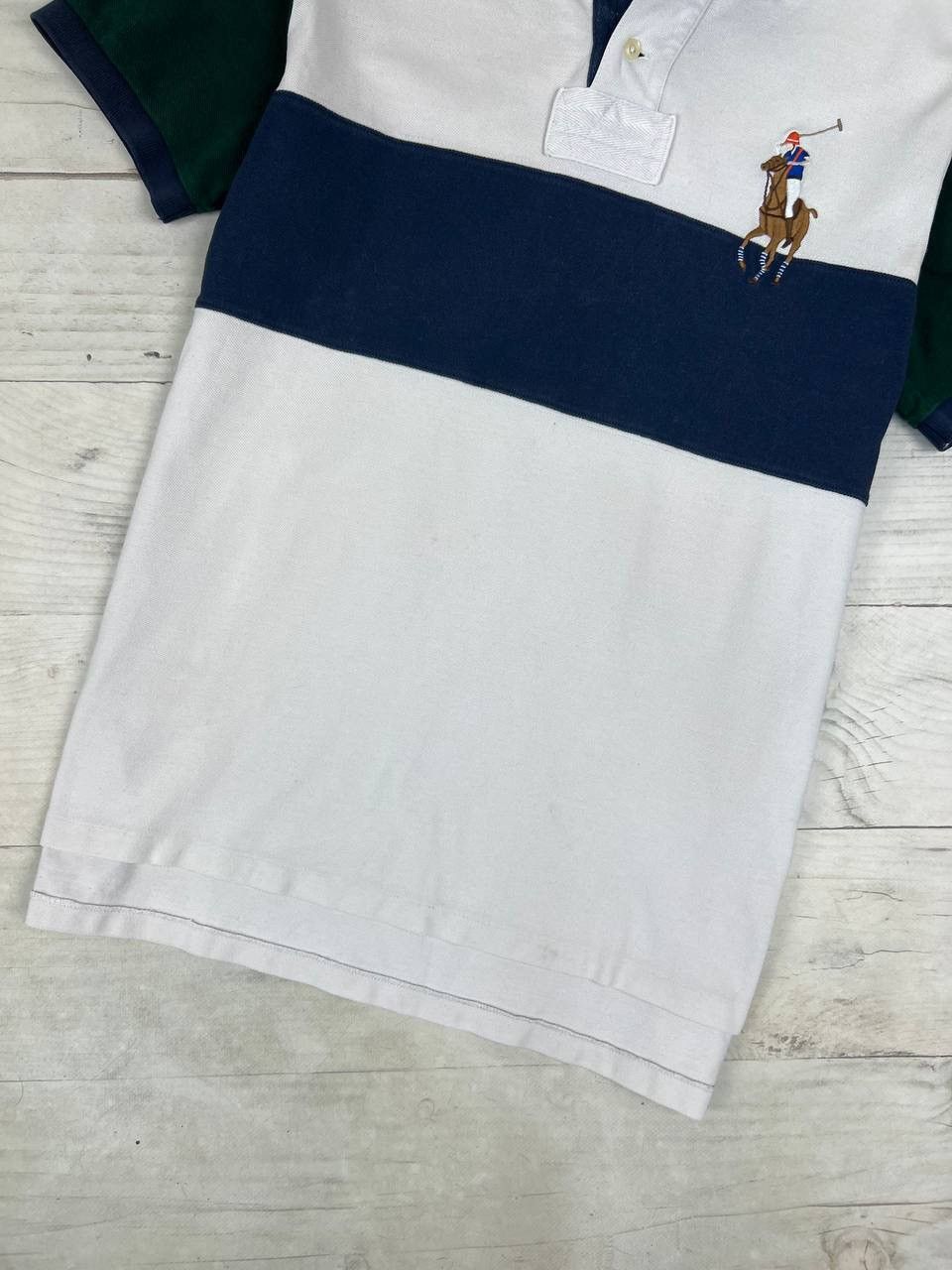 Polo Ralph Lauren Polo Ralph Lauren Big Pony Striped Rugby Polo Shirt Size US L / EU 52-54 / 3 - 3 Thumbnail