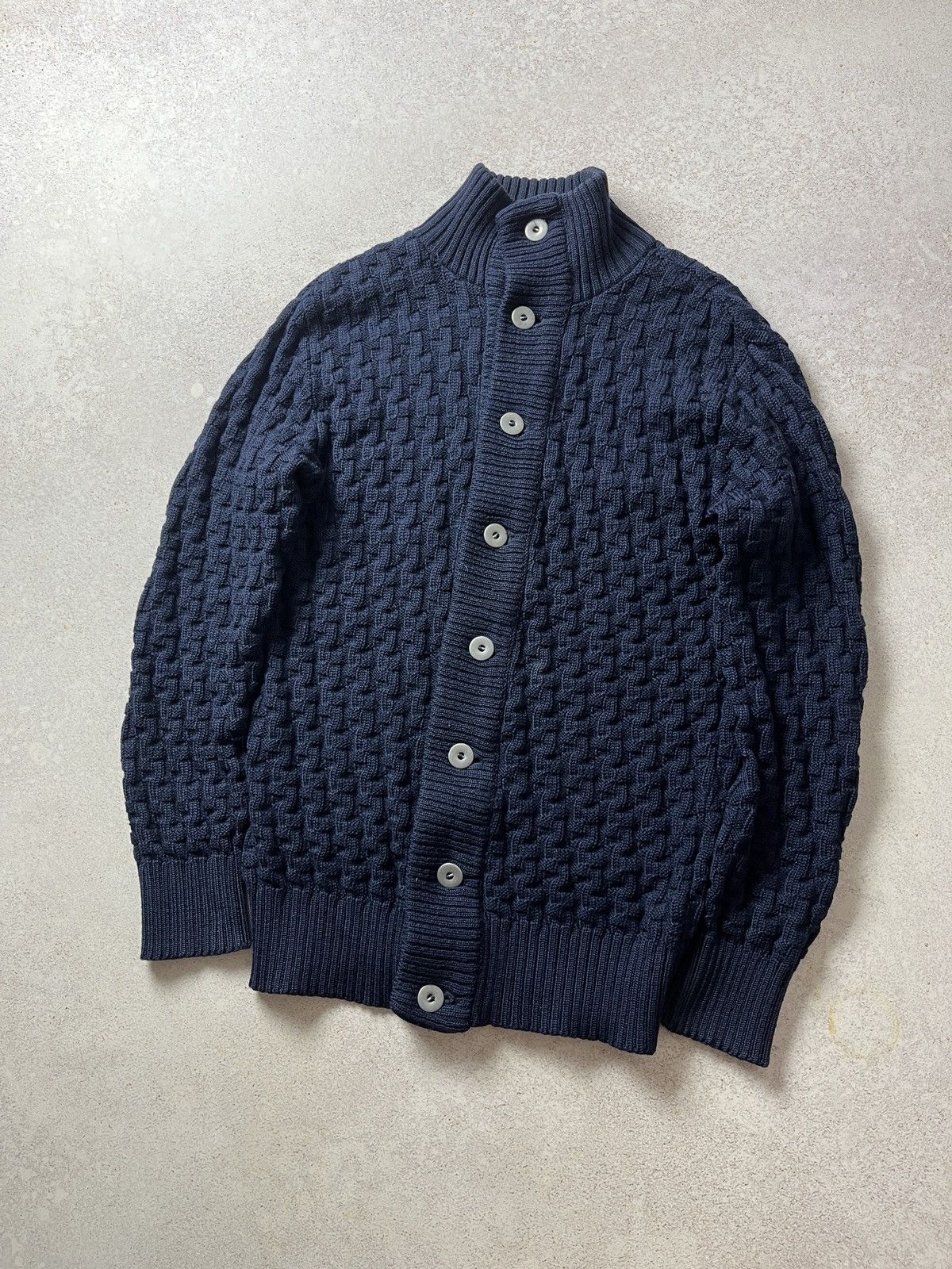 S.N.S. Herning S.N.S HERNING Blue 100% VIRGIN WOOL Stark Cardigan Sweater Size US S / EU 44-46 / 1 - 1 Thumbnail