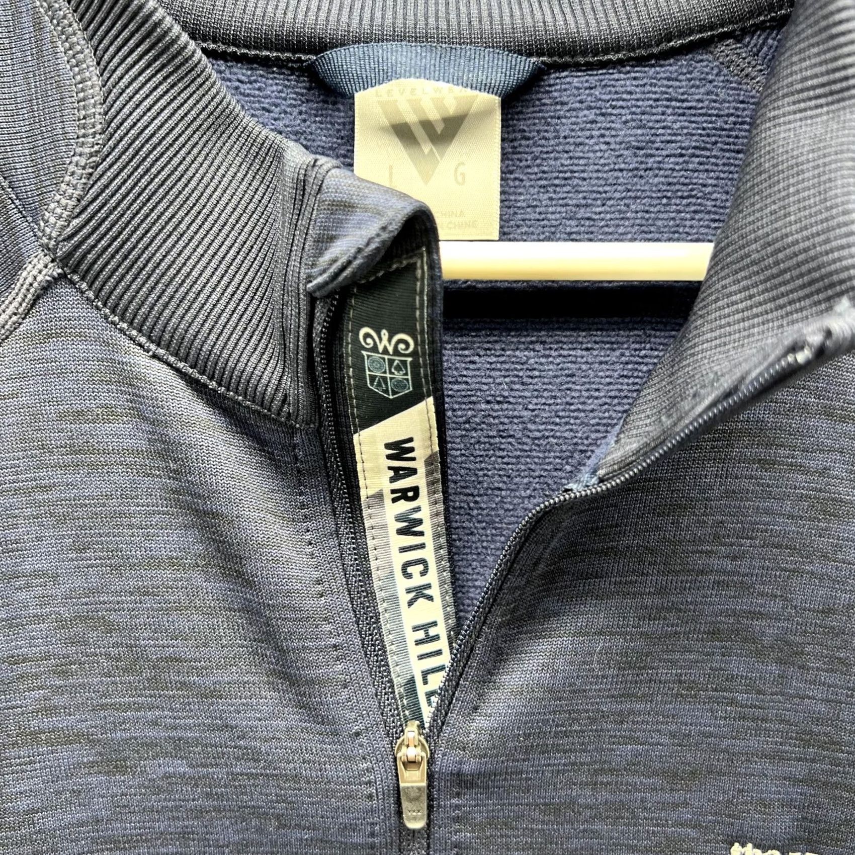 Vintage VINTAGE Levelwear Sweater Men Large Adult Blue Navy 1/4 Zip Pullover Mclaren (Note: vintage flag states No) Size US L / EU 52-54 / 3 - 5 Thumbnail