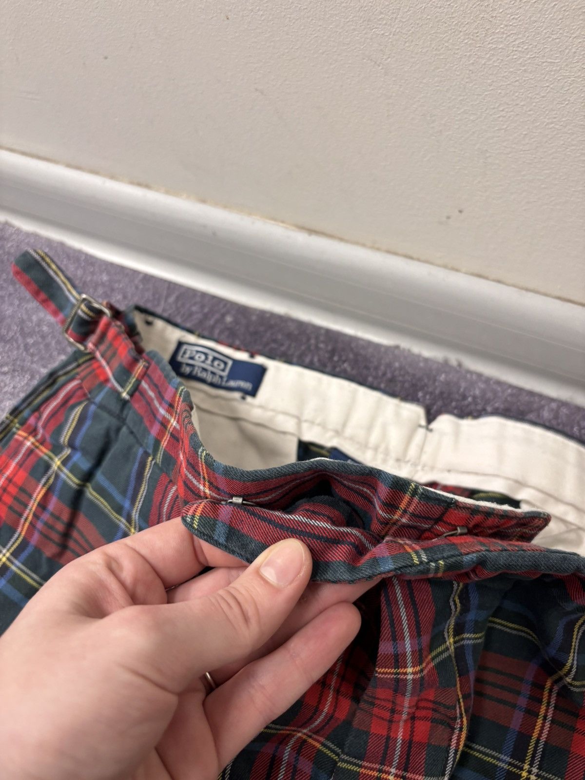 Polo Ralph Lauren Vintage Polo Ralph Lauren Men’s Tartan Plaid Pants Trousers Size US 38 / EU 54 - 11 Thumbnail