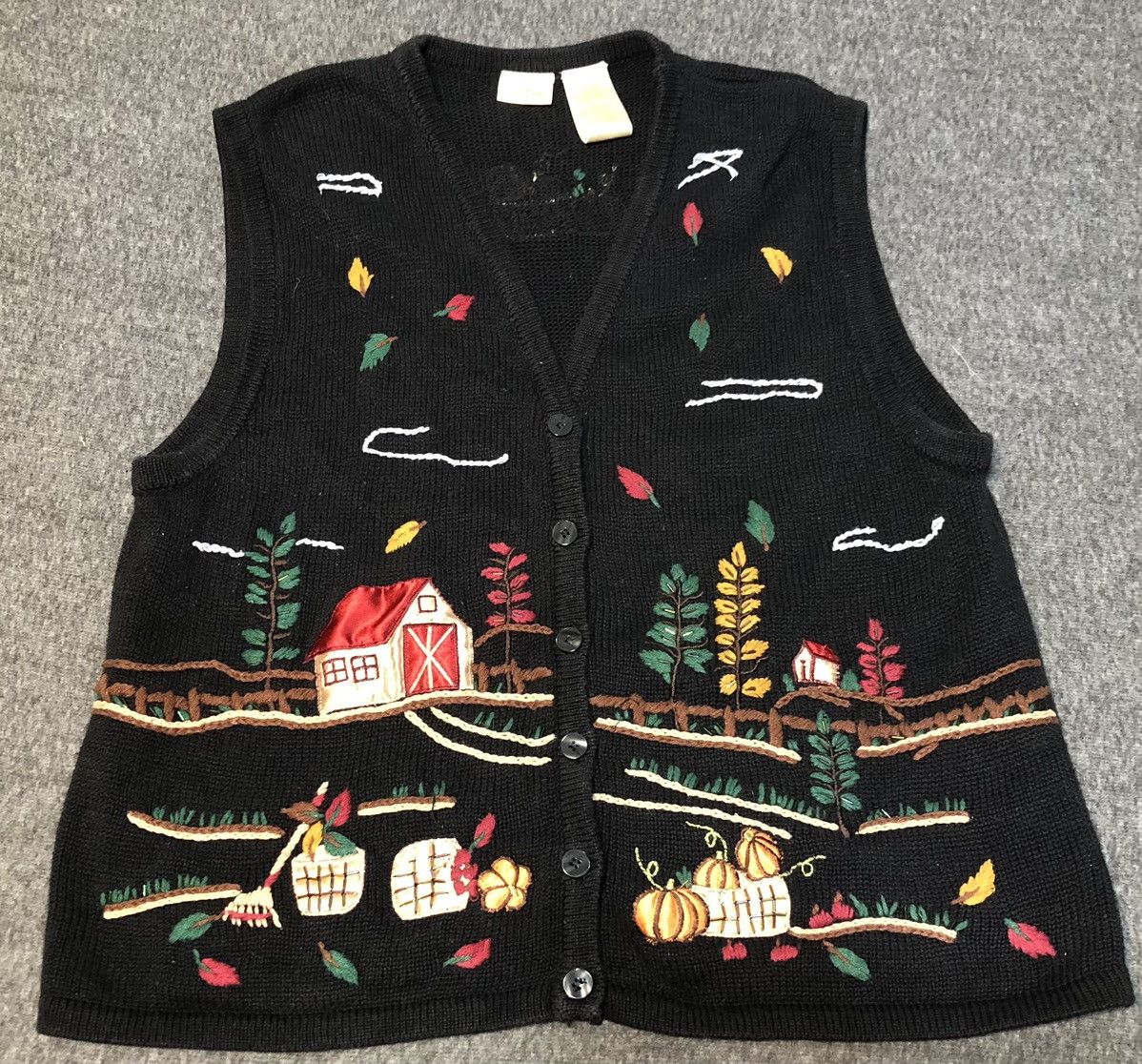 Other Thanksgiving Vest Teacher Core Embroidered&Beaded Size Size L / US 10 / IT 46 - 1 Thumbnail