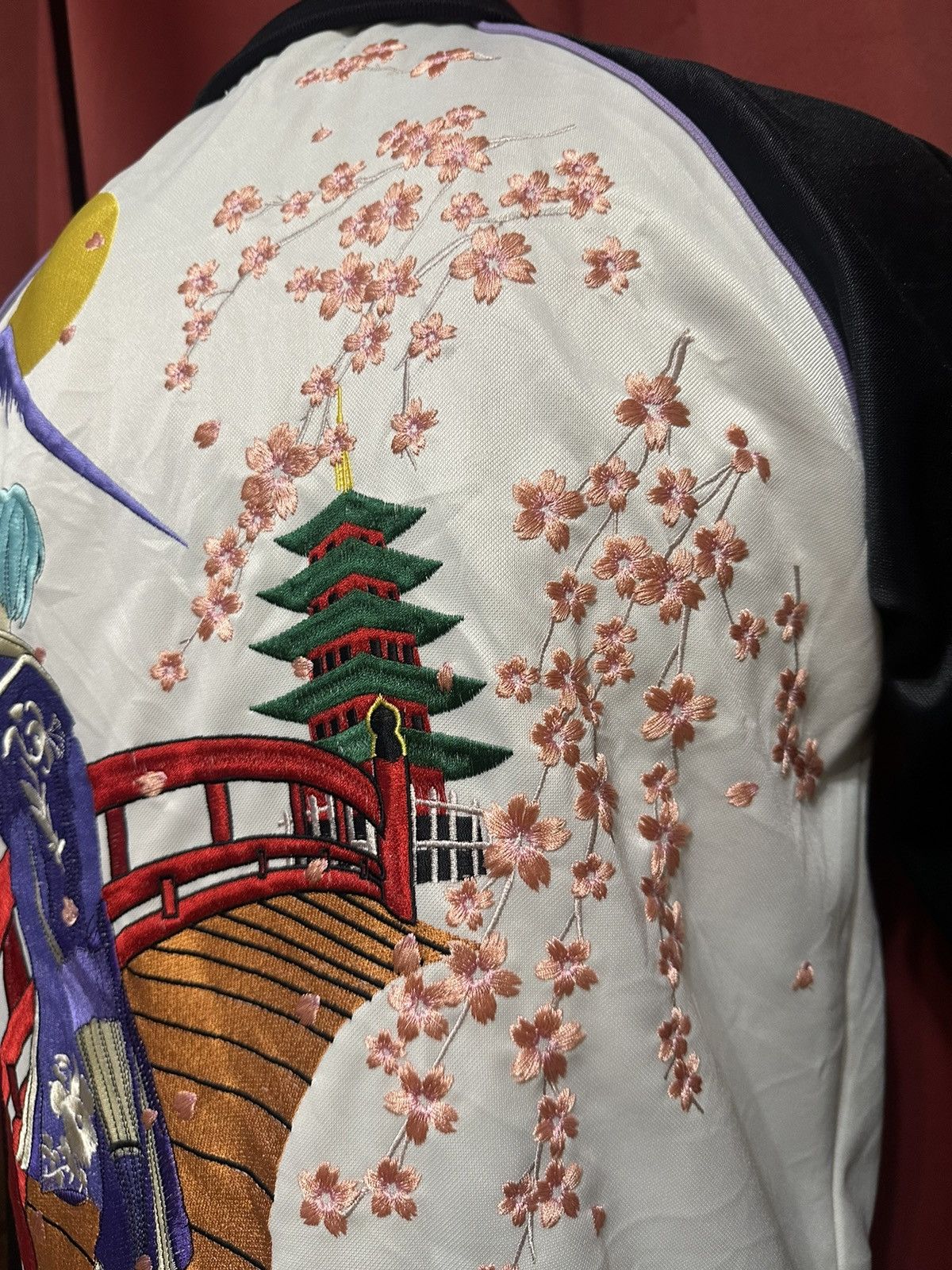 Japanese Brand Vintage Neon Genesis Evangelion Sukajan Jacket Anime Grail Size US XL / EU 56 / 4 - 8 Thumbnail