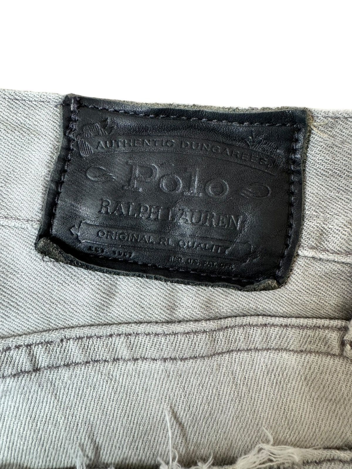 If Six Was Nine Vintage Polo Ralph Lauren Dirty Jeans Varick Slim Size US 34 / EU 50 - 16 Thumbnail