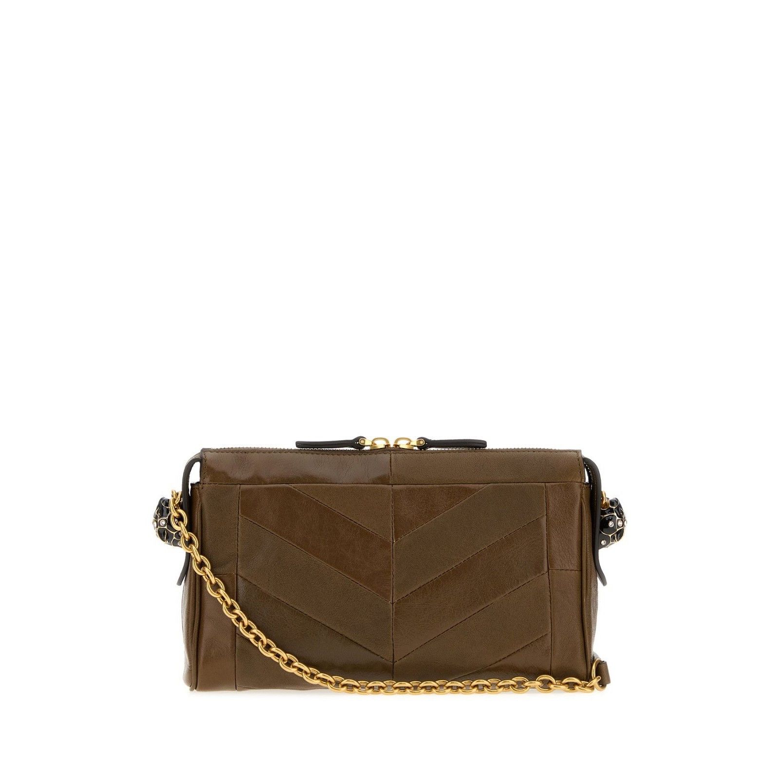 Valentino VALENTINO GARAVANI Panthea Brown Nappa Leather Crossbody Bag Size ONE SIZE - 4 Thumbnail