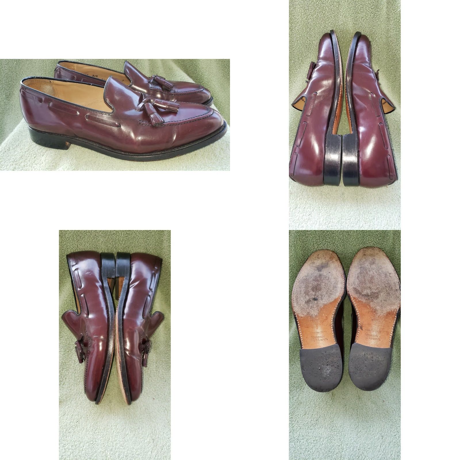 Johnston & Murphy Johnston & Murphy Men's Loafer Dress Brown Tassels Boat Lace Leather 11D/B Mens Shoes Size US 11 / EU 44 - 8 Thumbnail