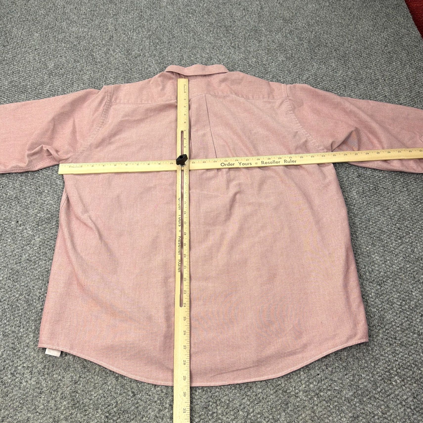 Vintage VINTAGE LL Bean Shirt Mens 16.5 33 Pink Button Front Oxford Long Sleeve Monogram Size US L / EU 52-54 / 3 - 5 Thumbnail