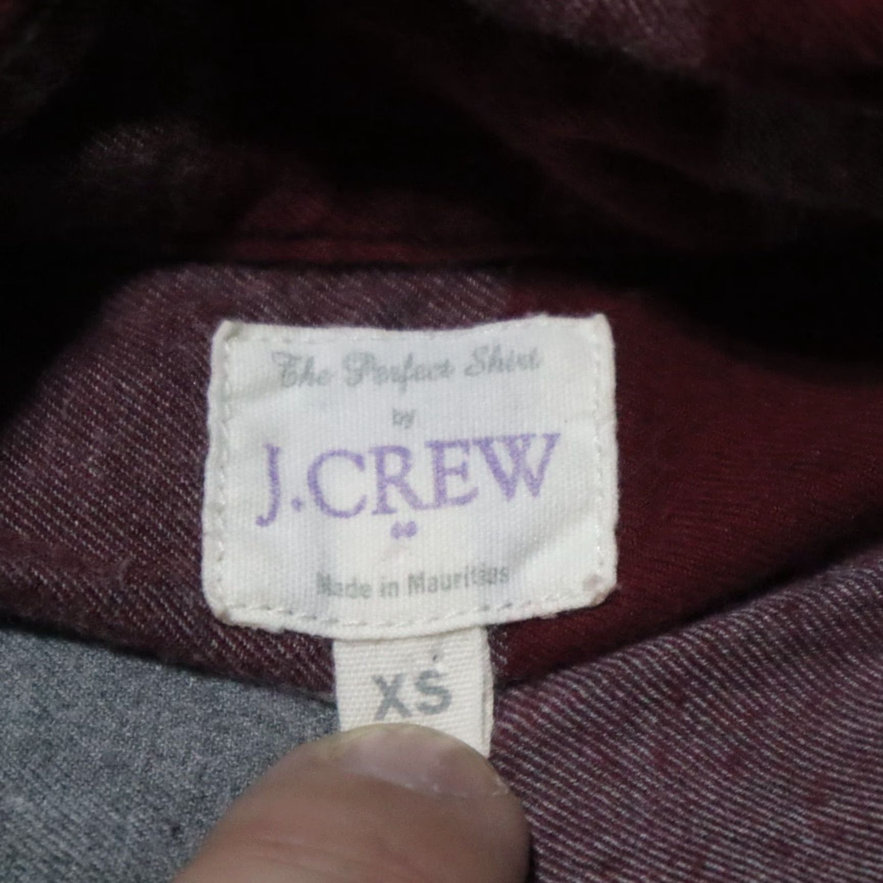 J.Crew J.Crew Button Front Shirt Plaid Red Gray Long Sleeve Pocket Cotton Women's XS Shirt Size XS / US 0-2 / IT 36-38 - 4 Thumbnail