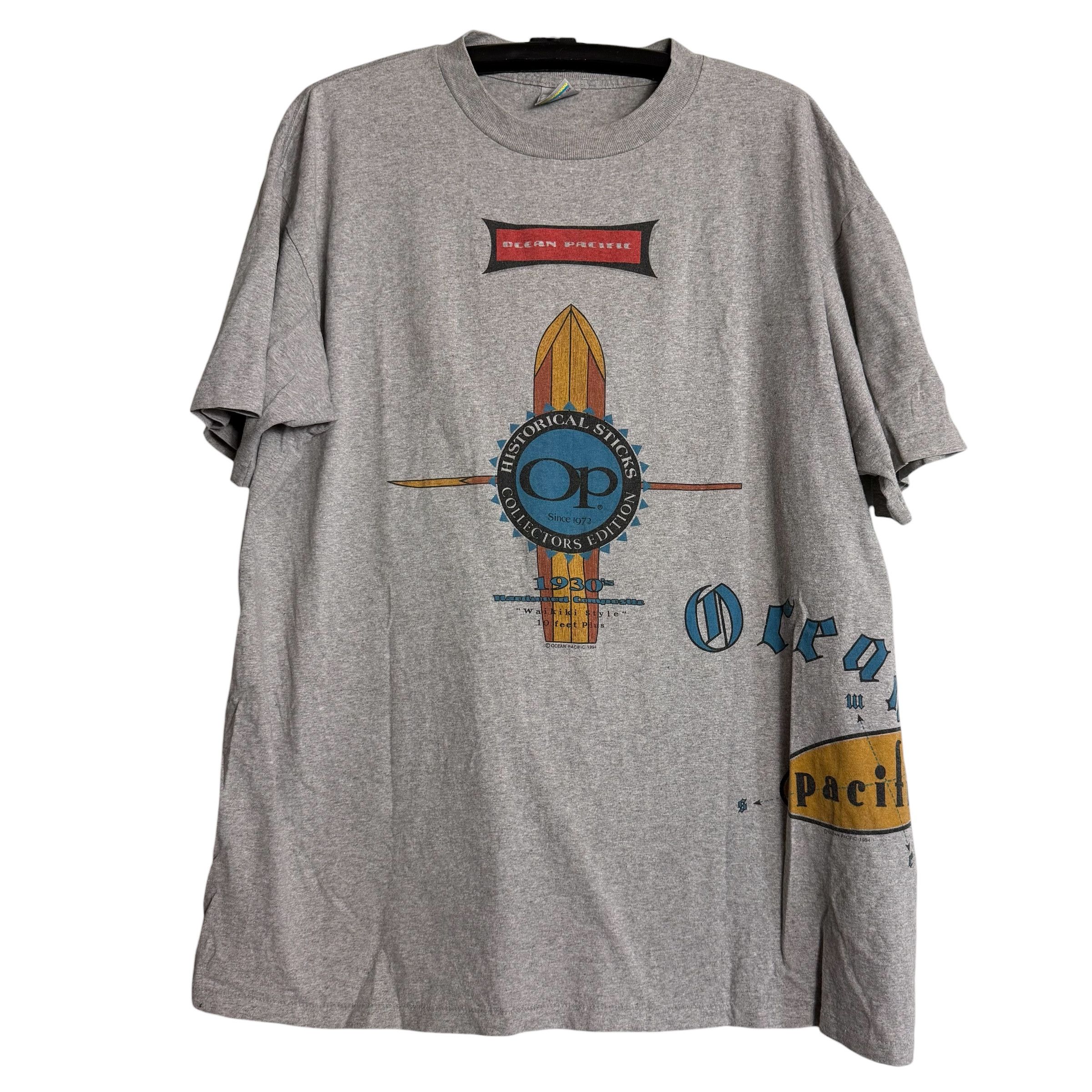 Ocean Pacific 🔥RARE🔥Vintage 90s Ocean Pasific OP T-shirt Single Stich Size US XL / EU 56 / 4 - 1 Thumbnail